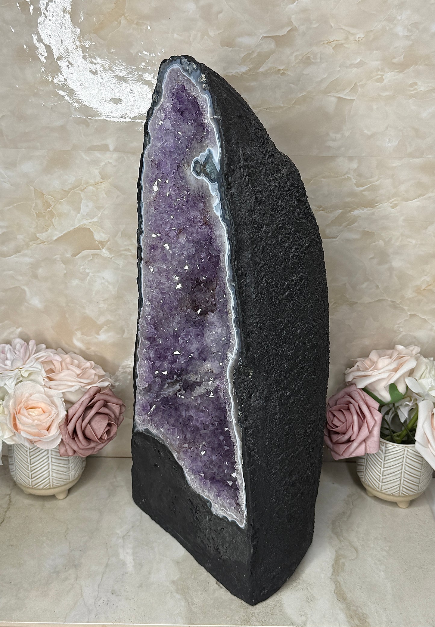 Unique Amethyst & Agate Cathedral from Brazil