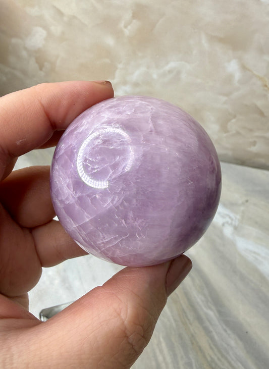 High Quality Kunzite Sphere 48mm