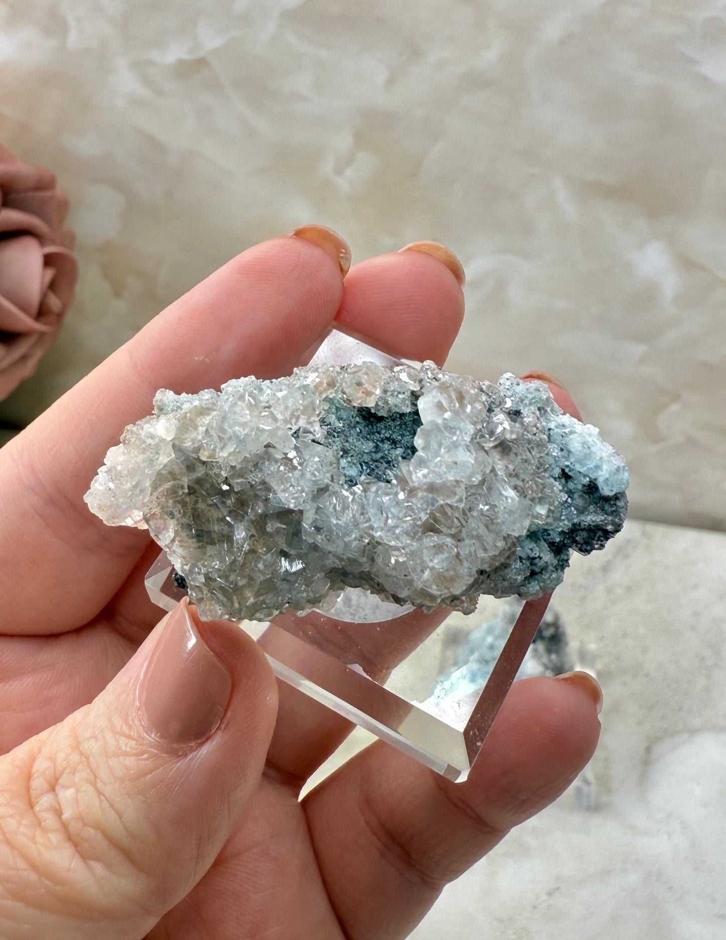 Calcite with Copper from Mexico