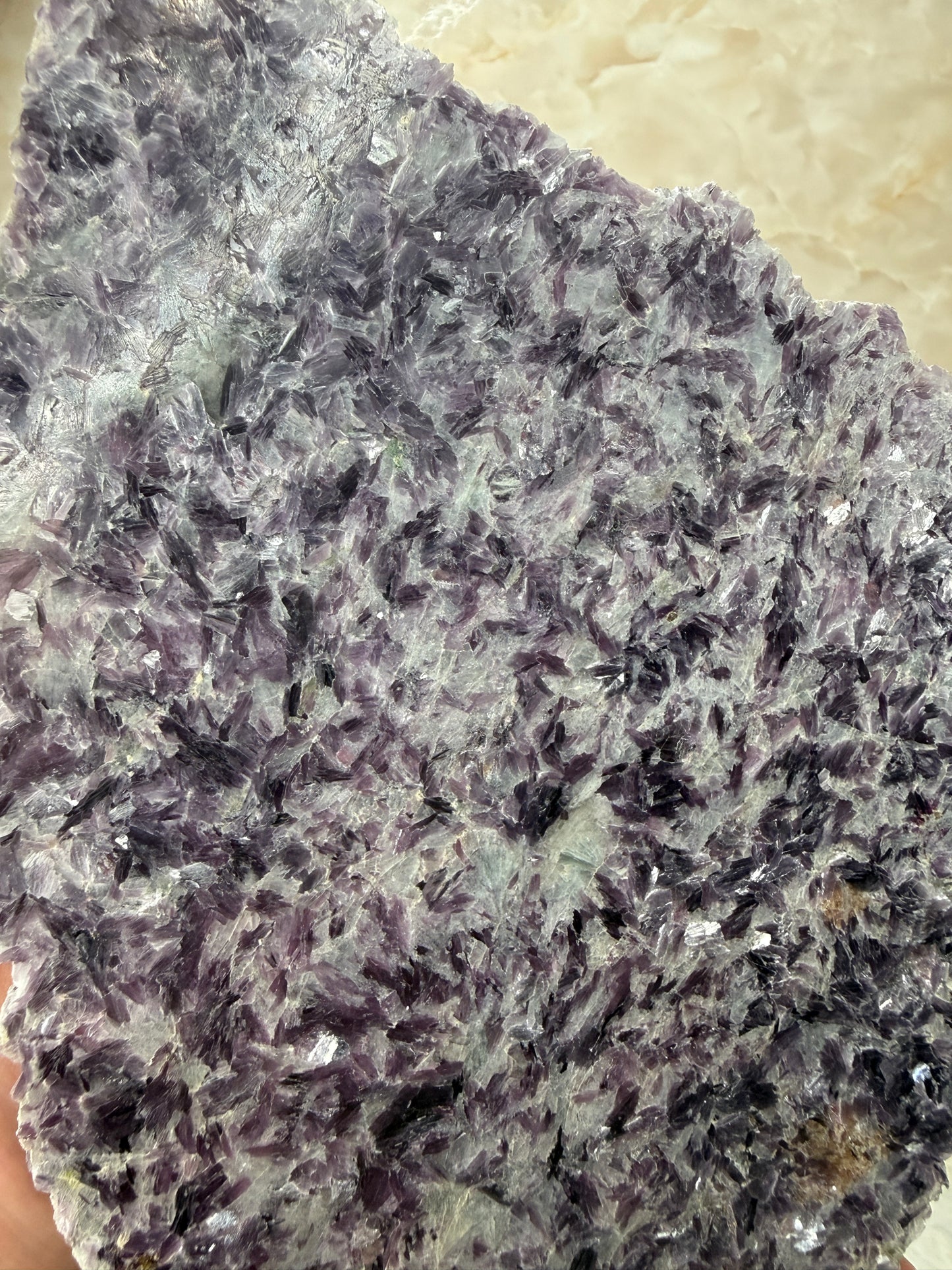Lepidolite & Cleavelandite Slab from Brazil
