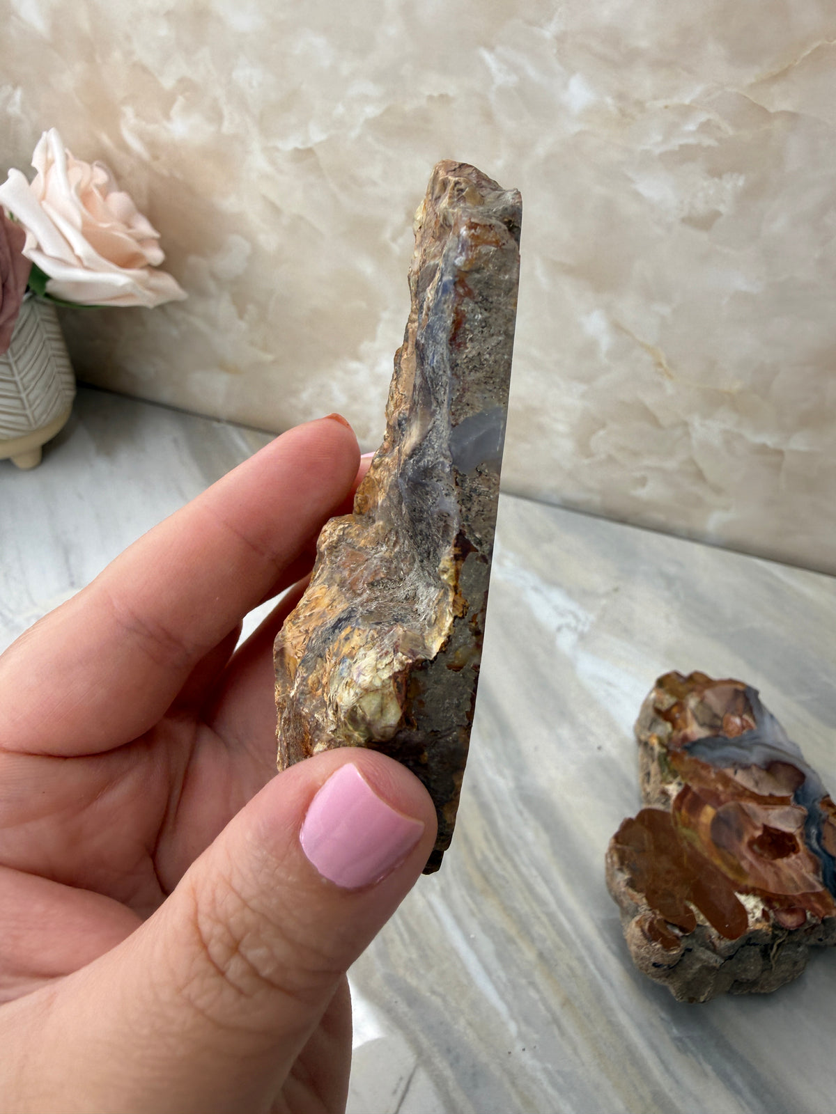Thunder Agate Egg Pair from Mexico
