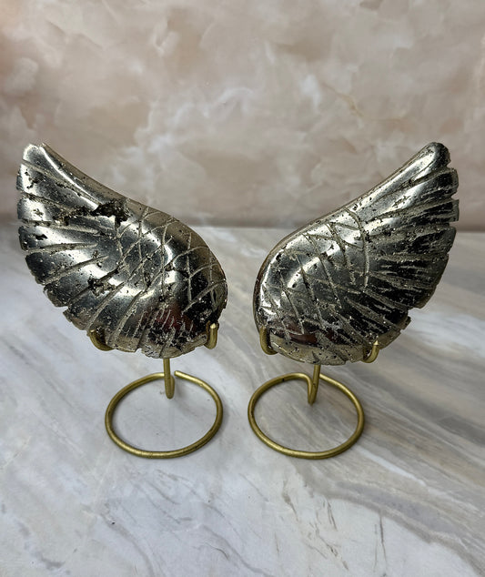 Pyrite Wings on Stand