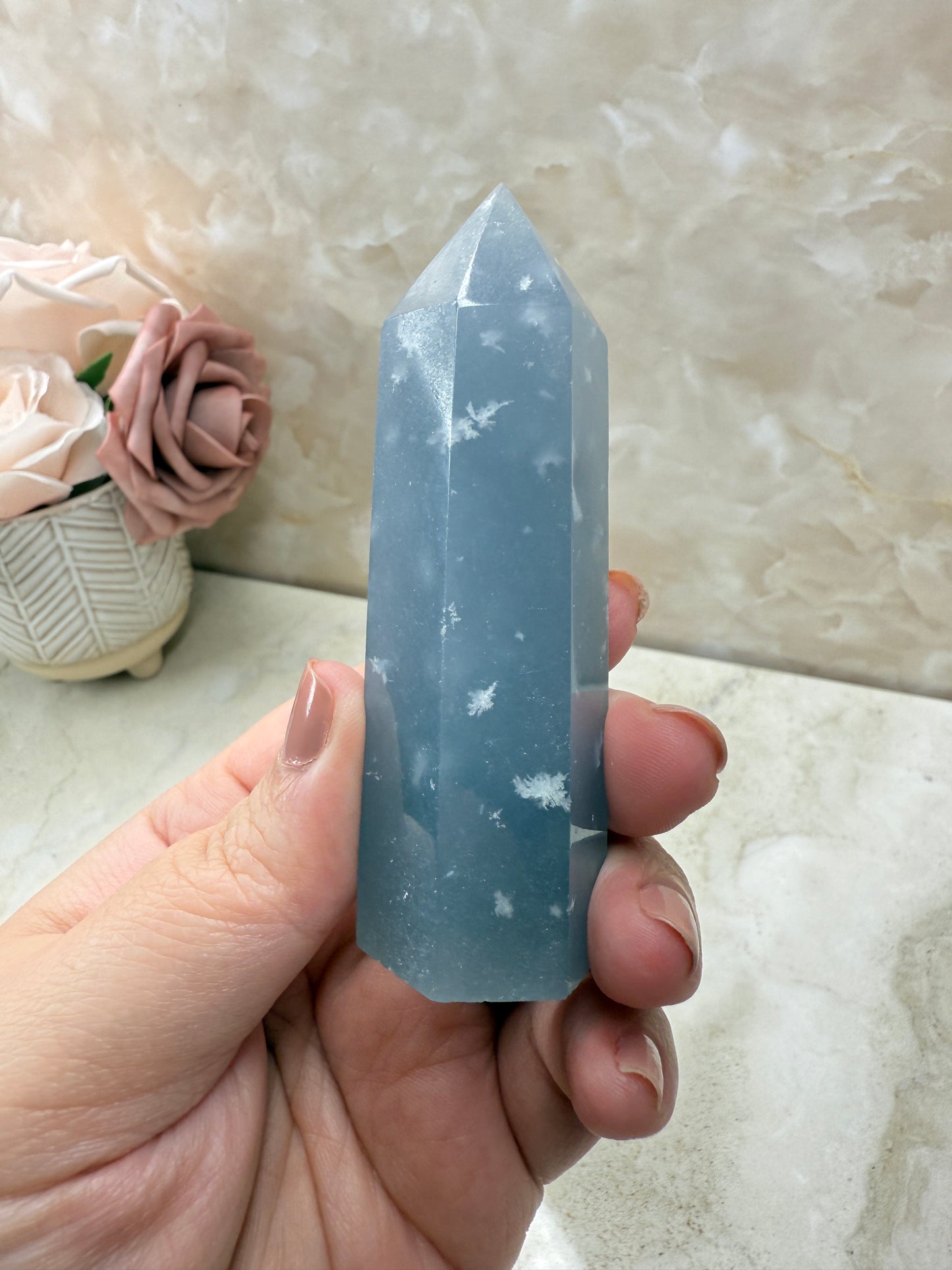 High Quality Angelite Tower