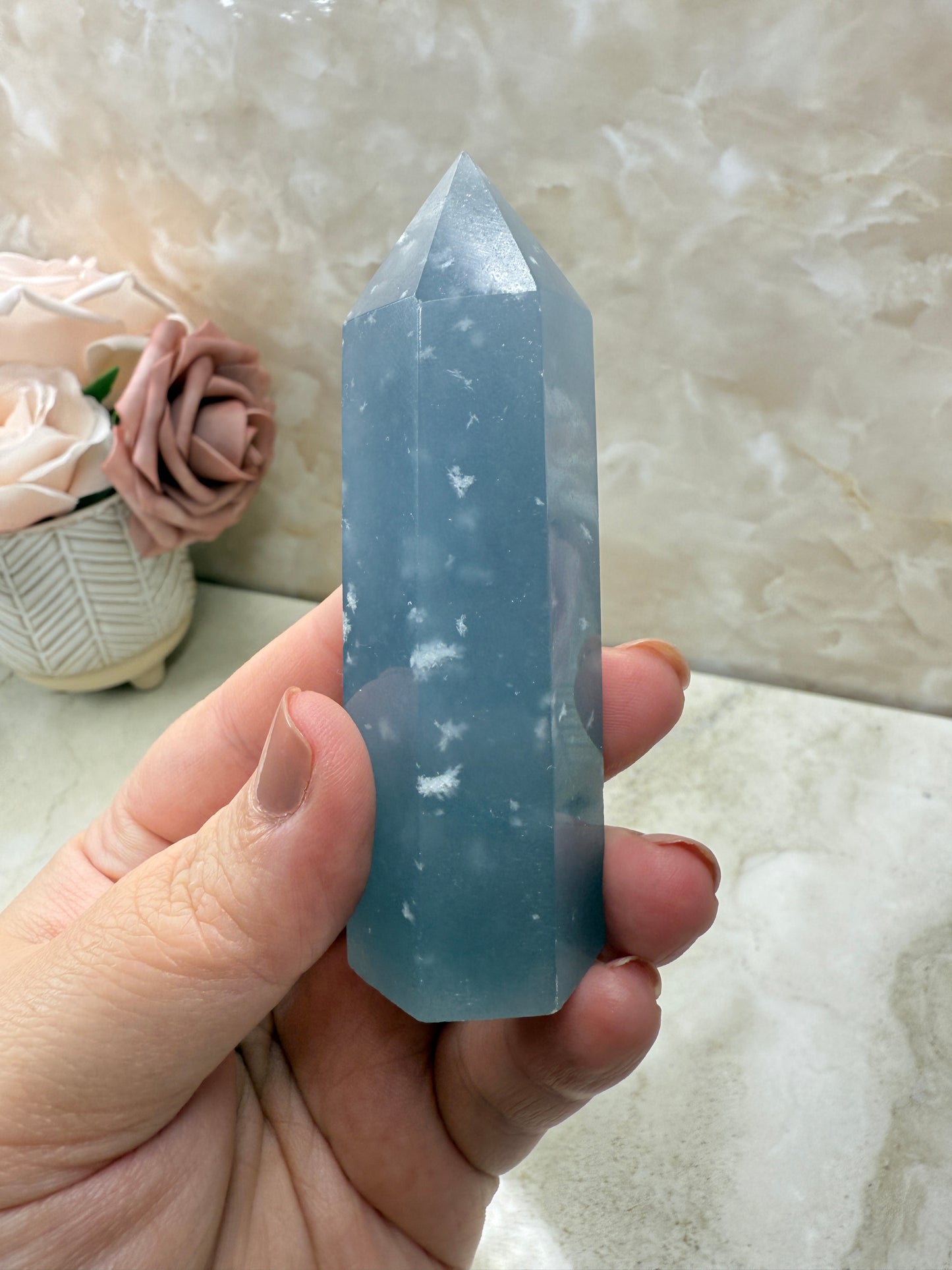 High Quality Angelite Tower