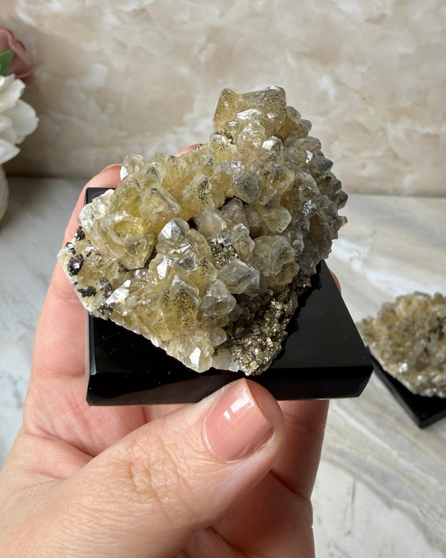 Calcite & Sulphurpyrite Cluster