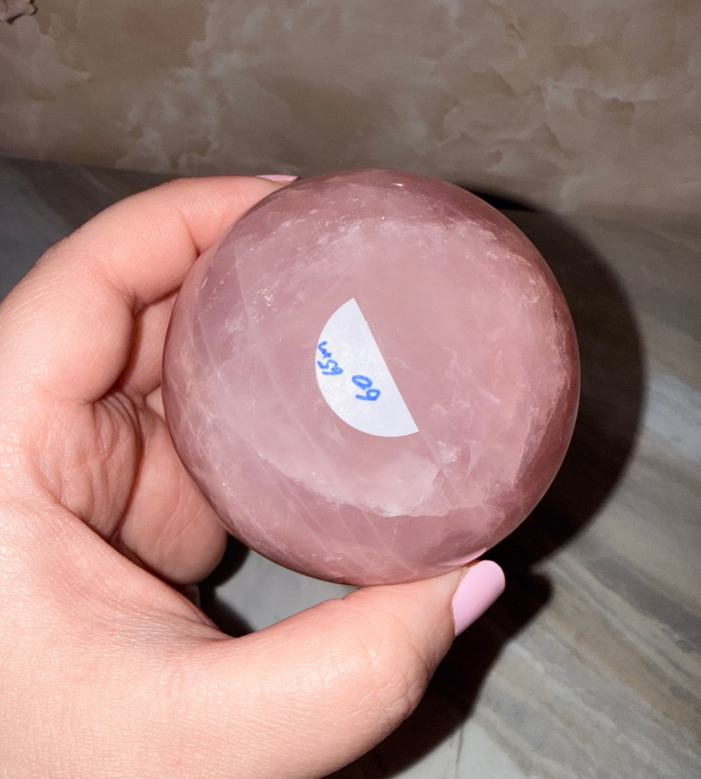 High Quality Rose Quartz Sphere 65mm