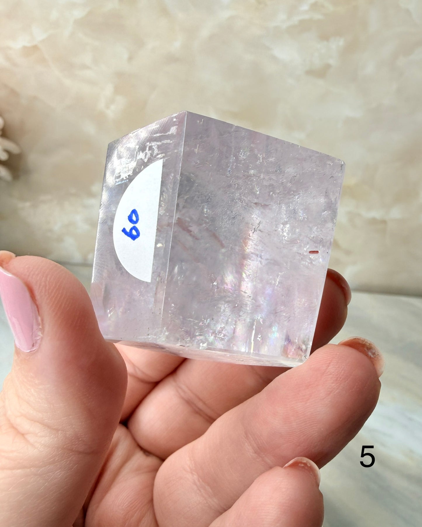 Fully Polished Purple Calcite from Madagascar