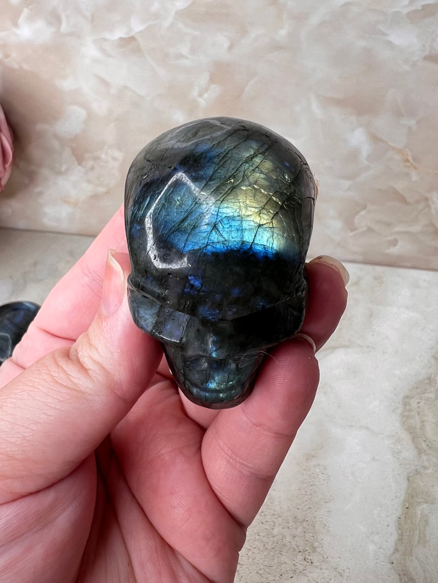 Labradorite Skull