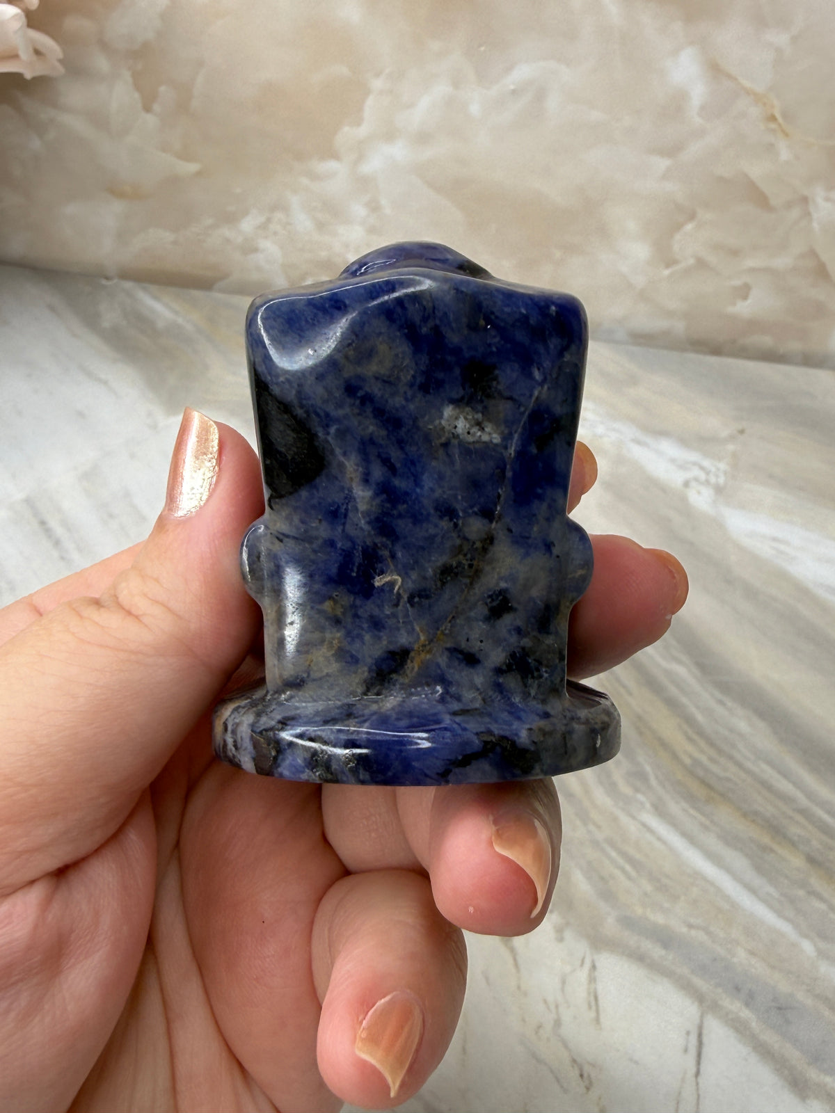 Sodalite Scream Carving