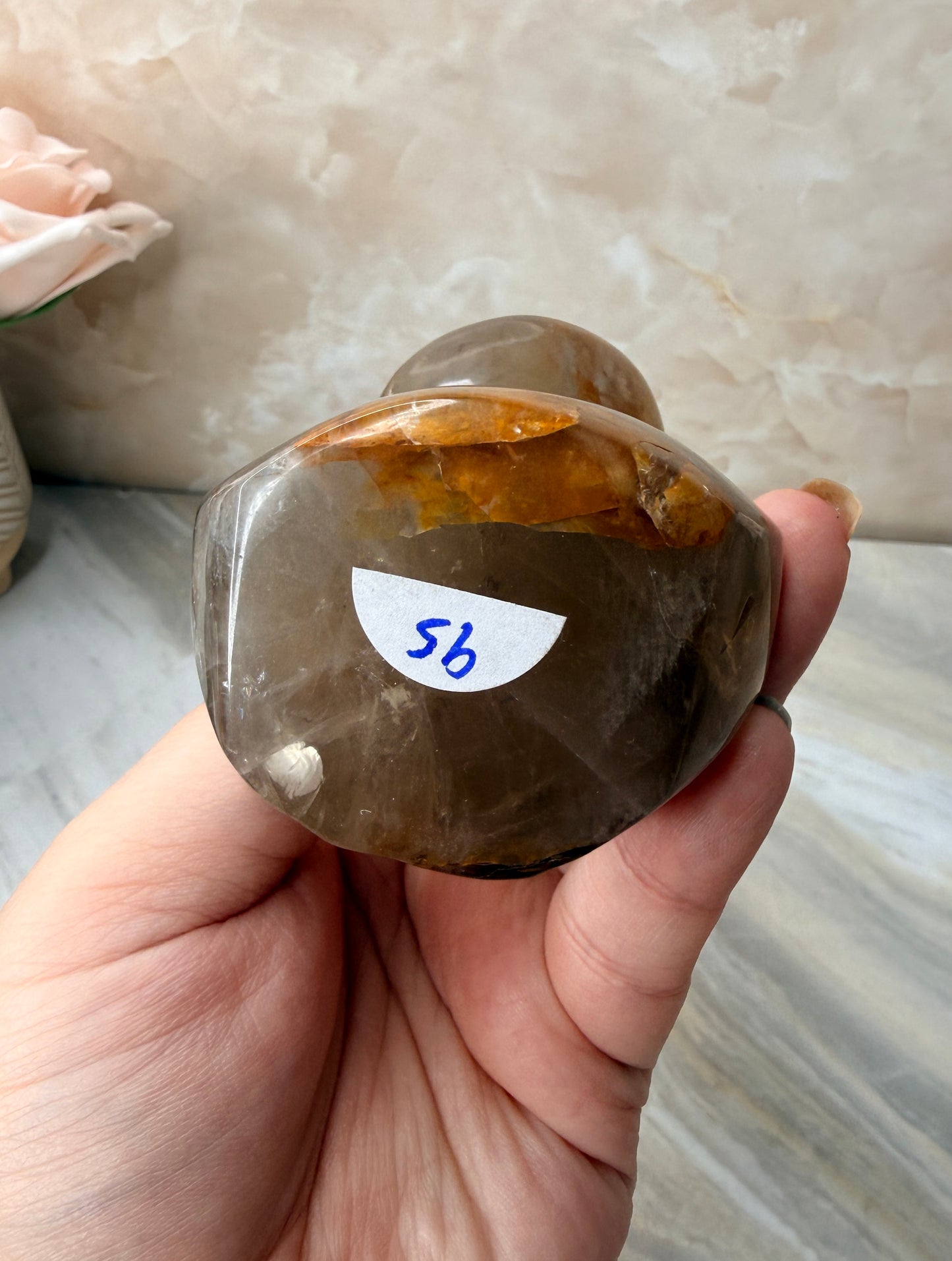 Custom Smokey & Golden Healer Quartz Alien from Brazil