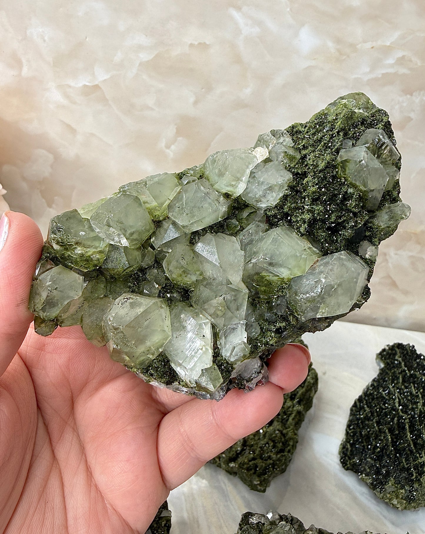 Epidote & Quartz Cluster from Turkey