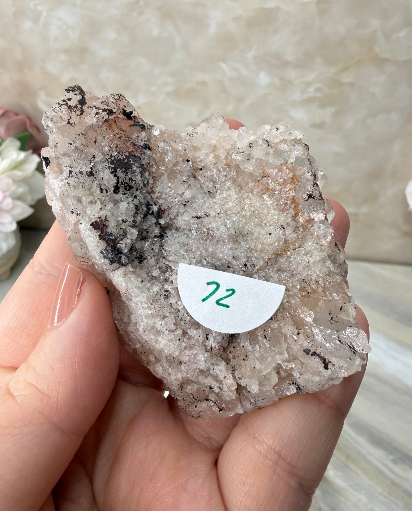 Pink Himalayan Quartz Cluster