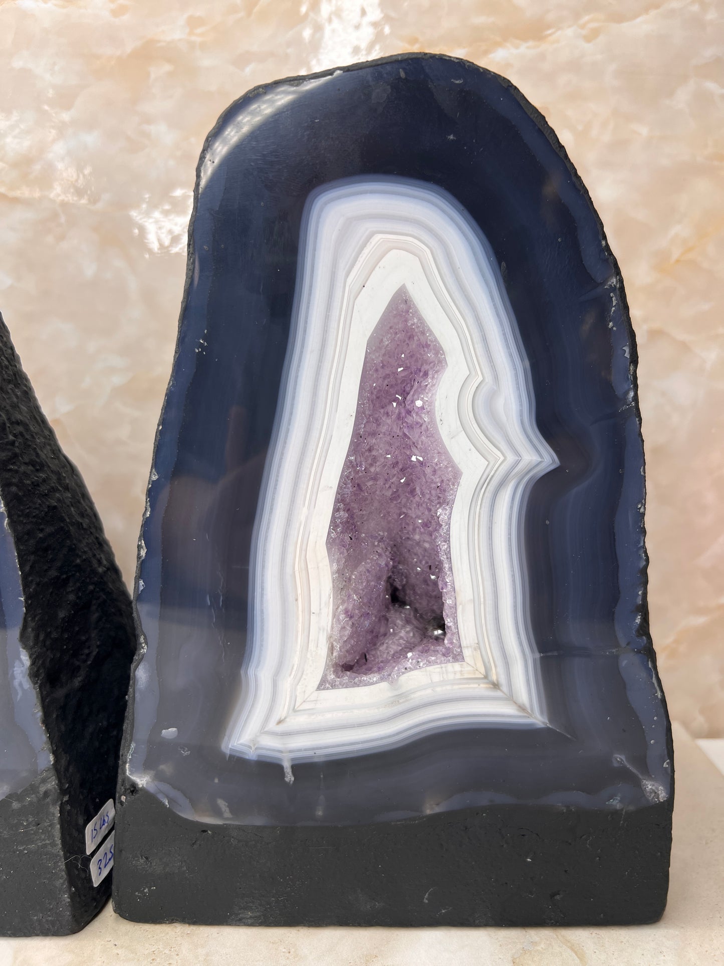 Amethyst & Agate Cathedral Pair