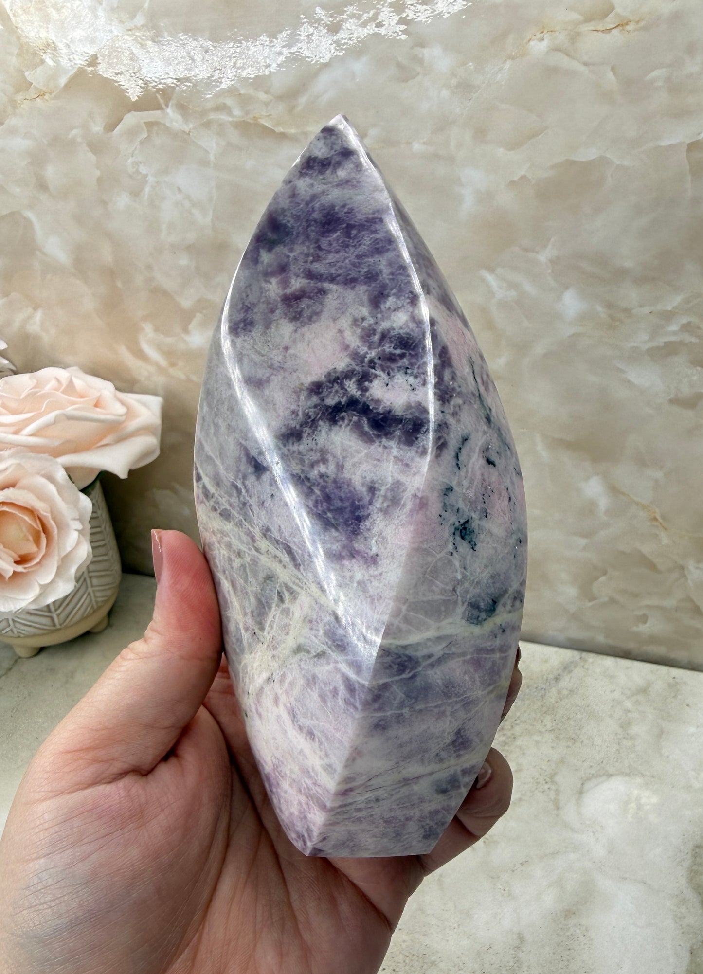 Rare Pink Sodalite Flame