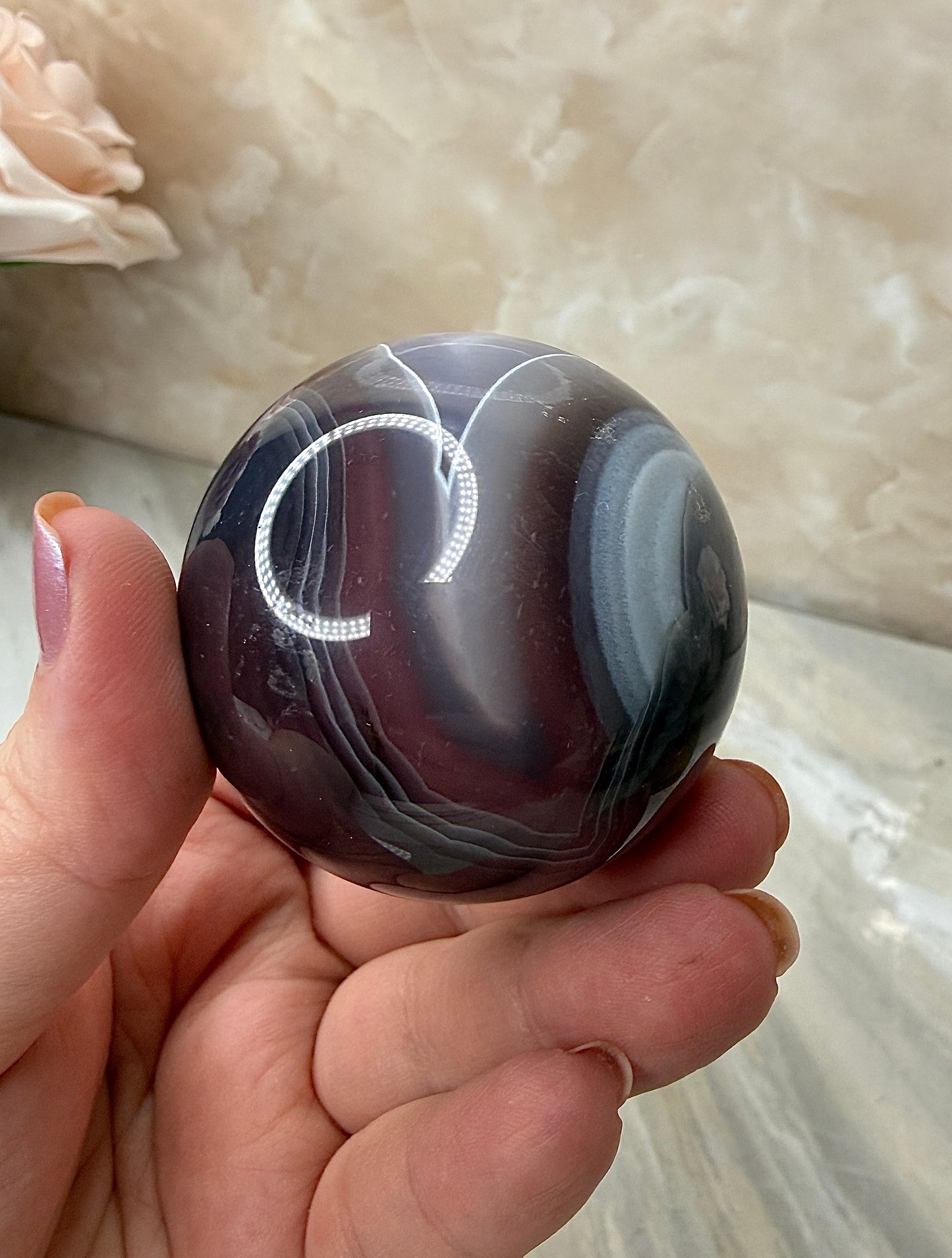 Swazi Agate Sphere 49mm