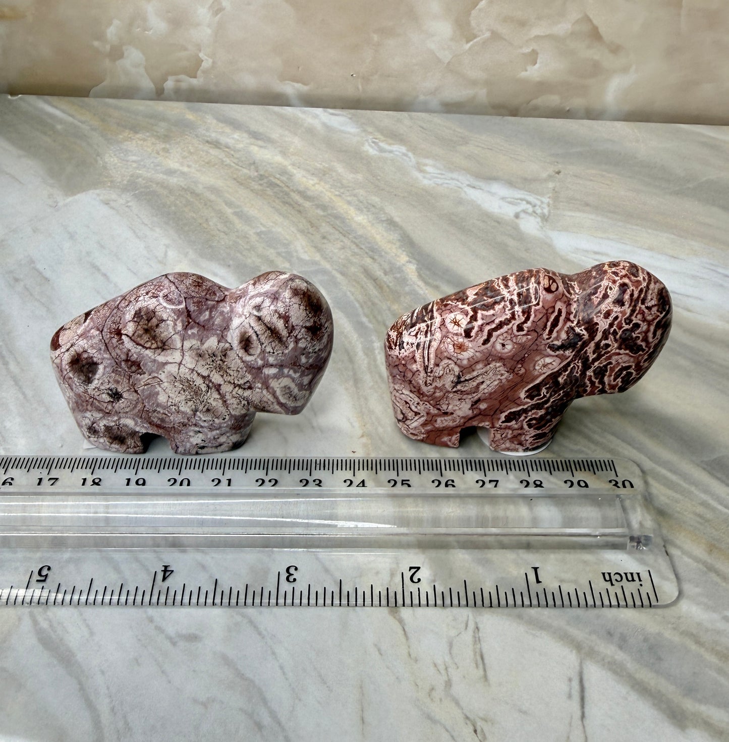 Ryholite Buffalo Carving