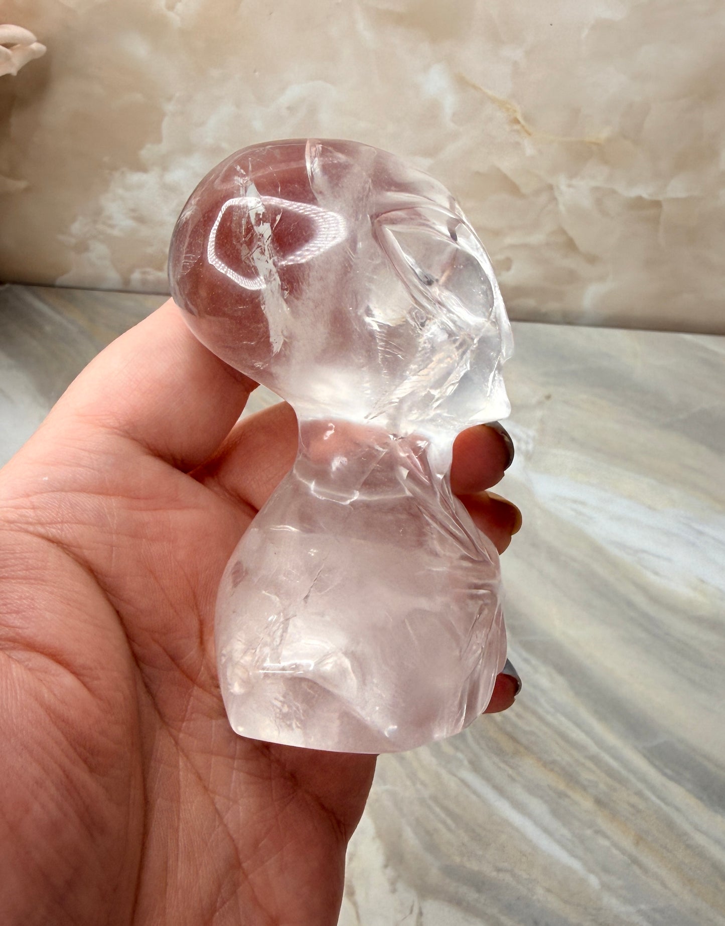Custom Clear Quartz Alien from Brazil
