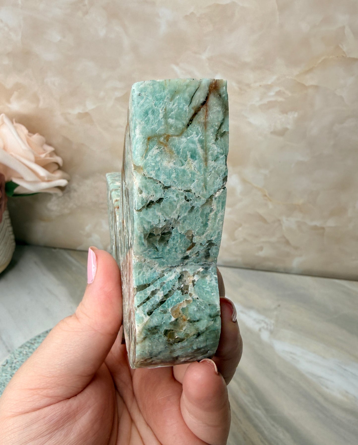 Amazonite Self-standing Butterfly