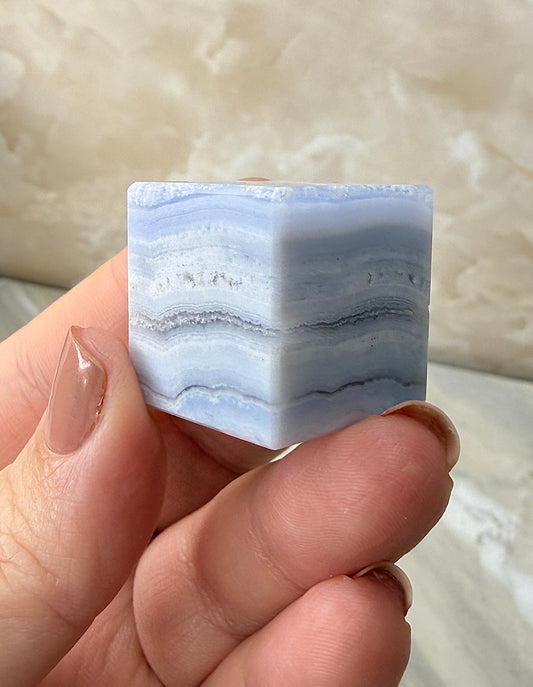 Blue Lace Agate Cube