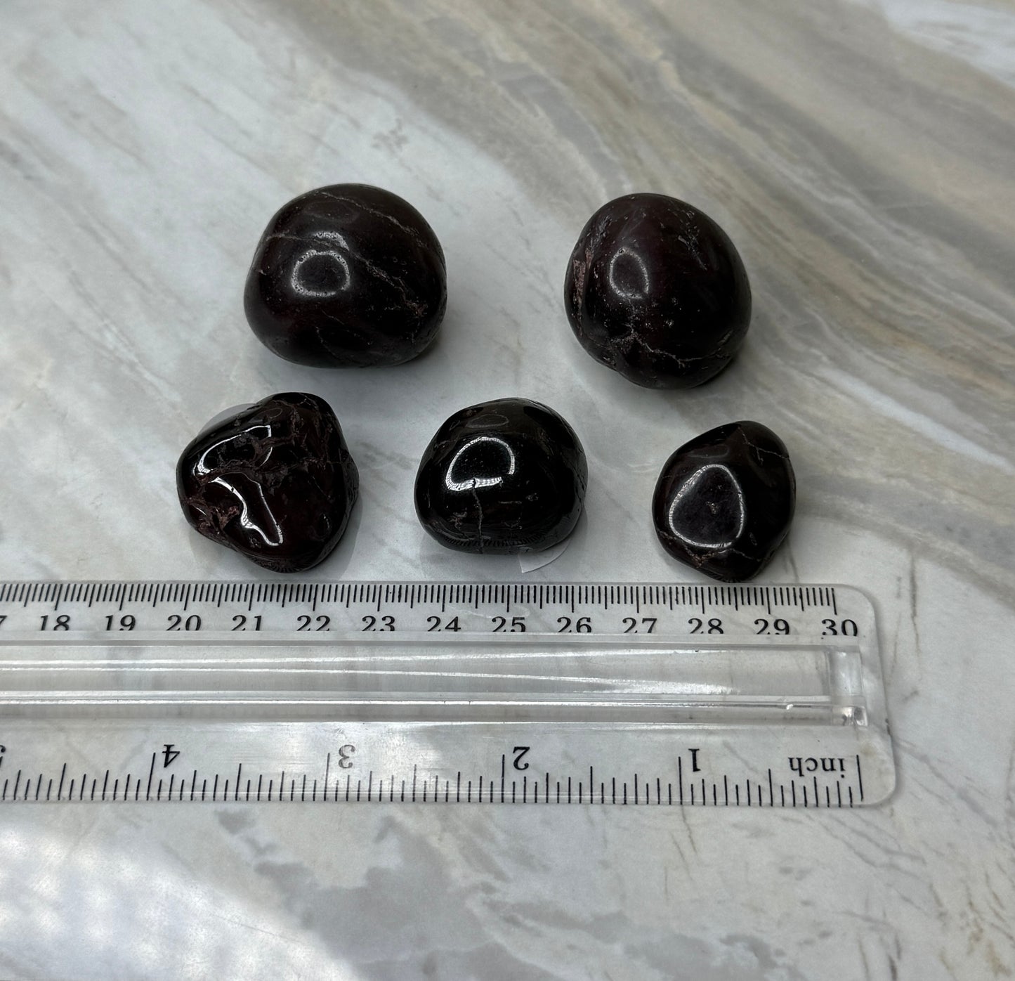 Star Garnets Tumbles from Brazil