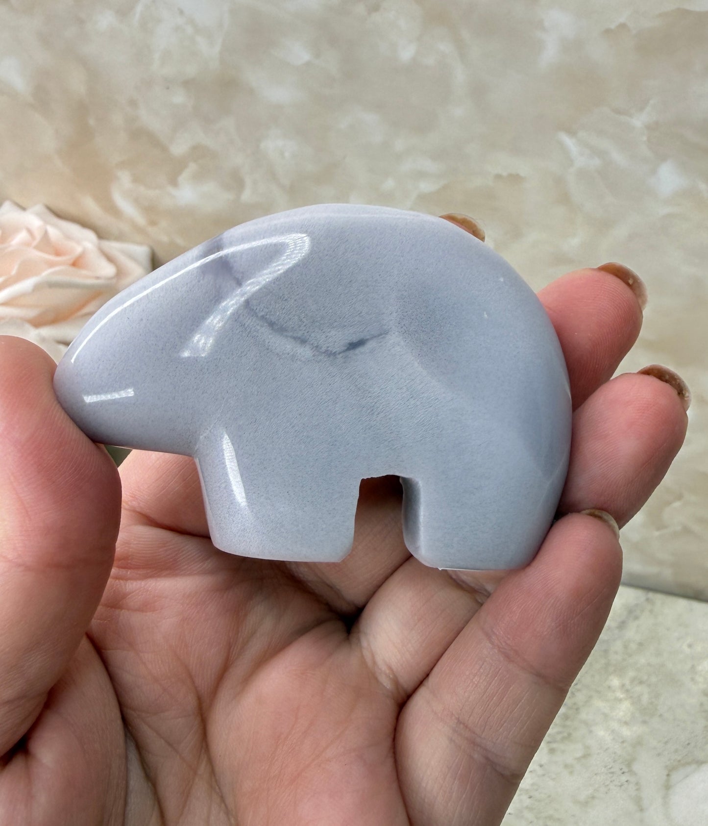 Lavender Fluorite Bear