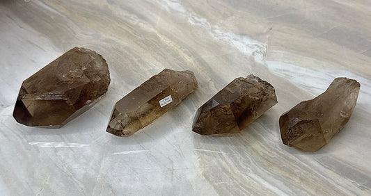 Smokey Lemurian Half Polished