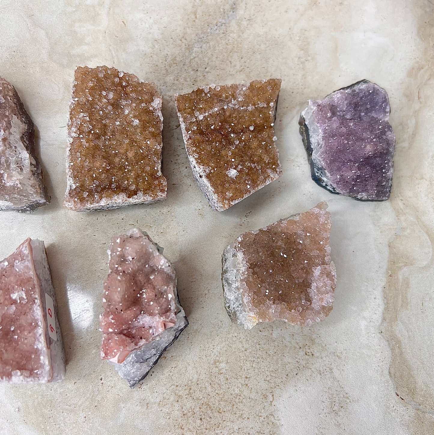 Druzy Sugar Rainbow Amethyst Cluster