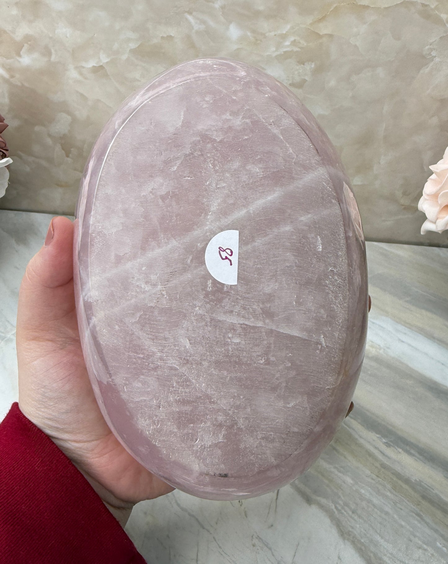 Rose Quartz Bowl from Madagascar