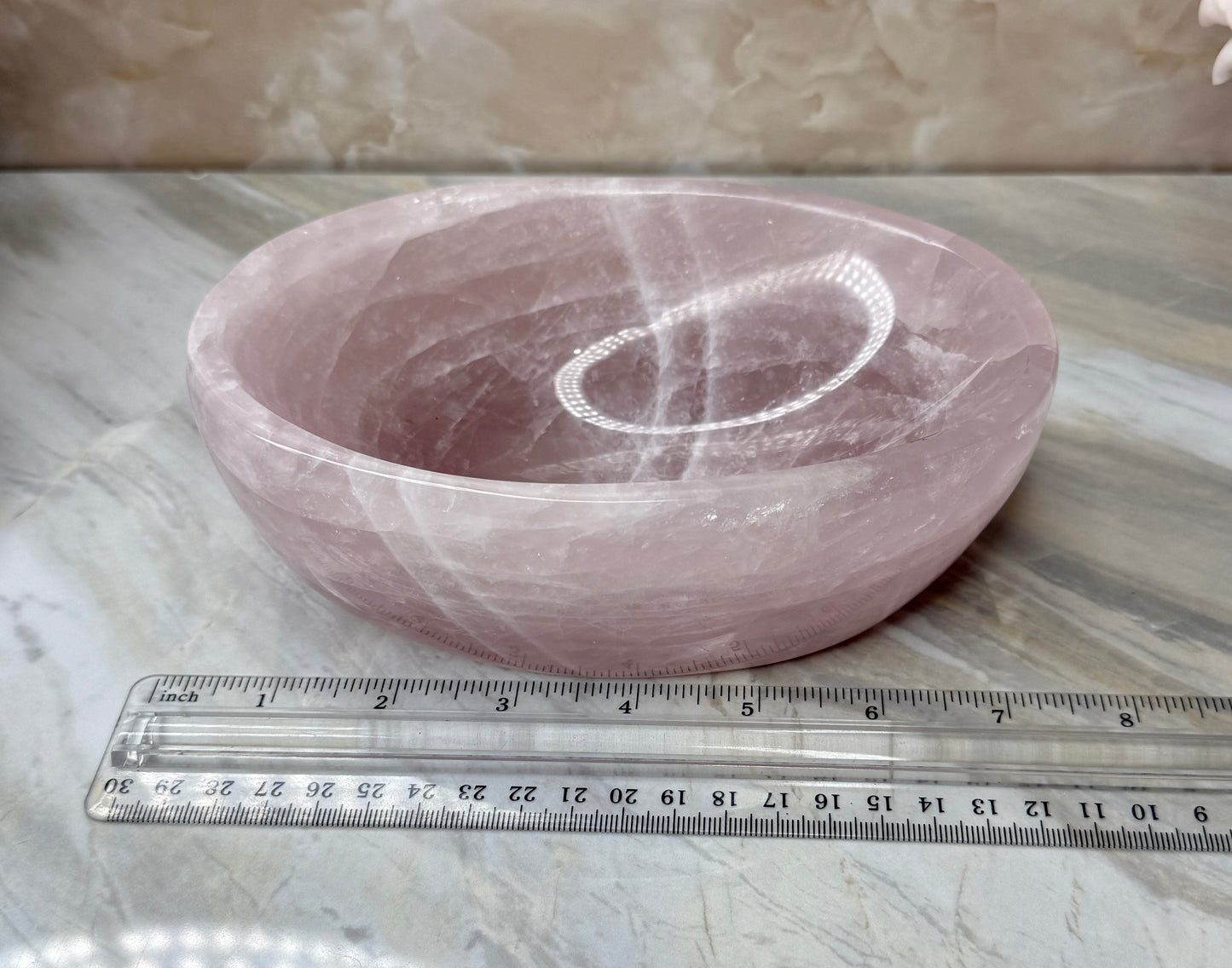 Rose Quartz Bowl from Madagascar