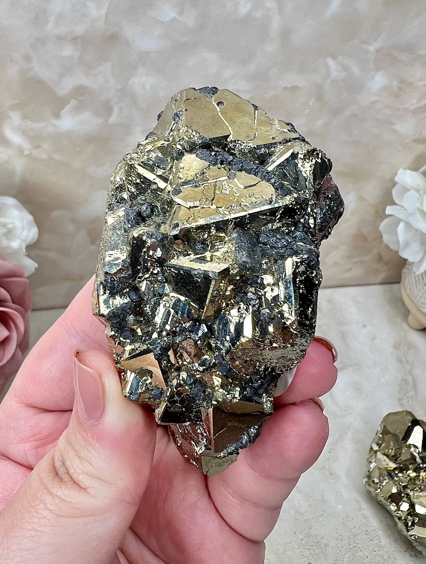 Octahedral Peruvian Pyrite Cluster