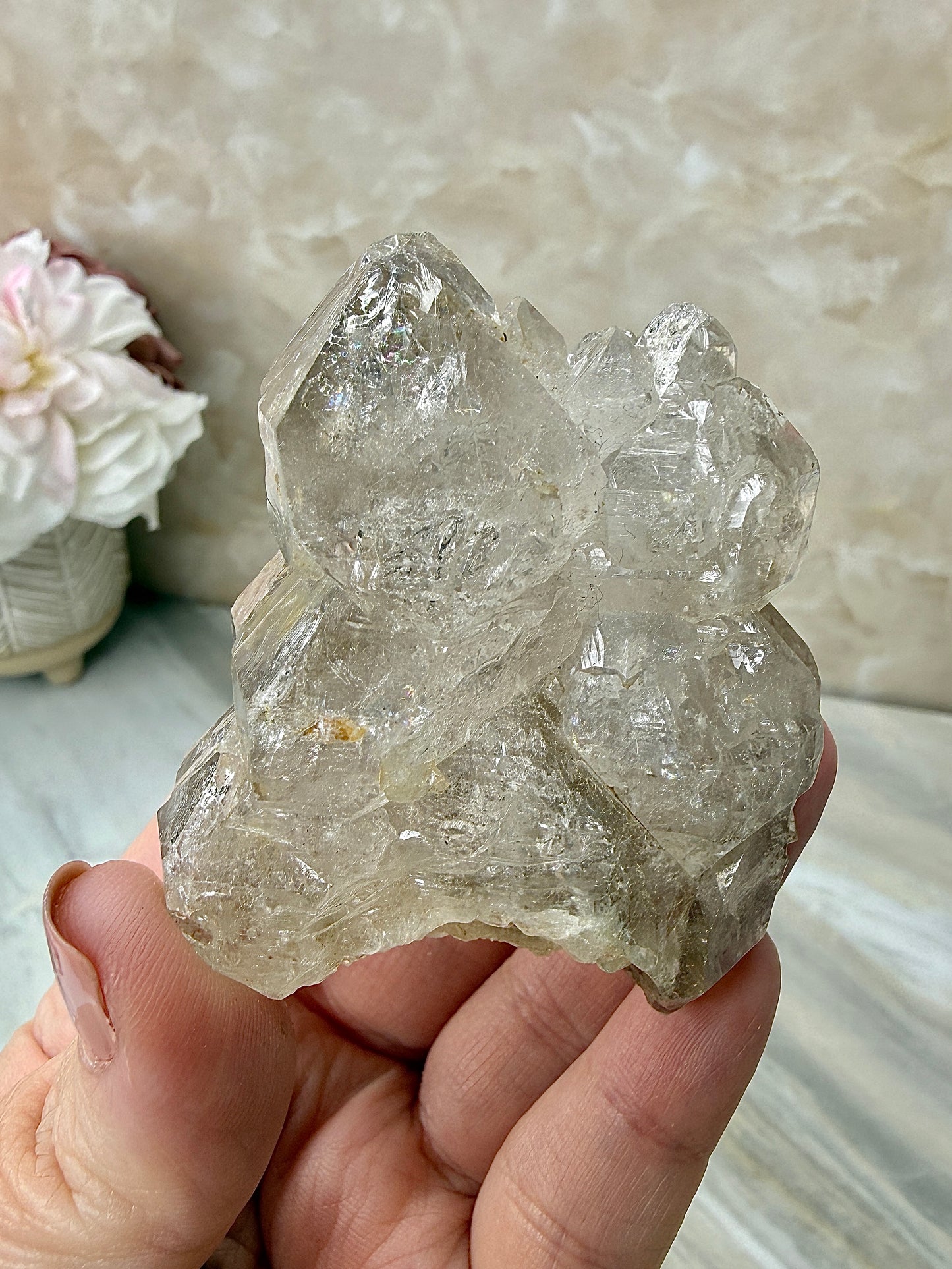 High Quality Smokey Elestial Quartz