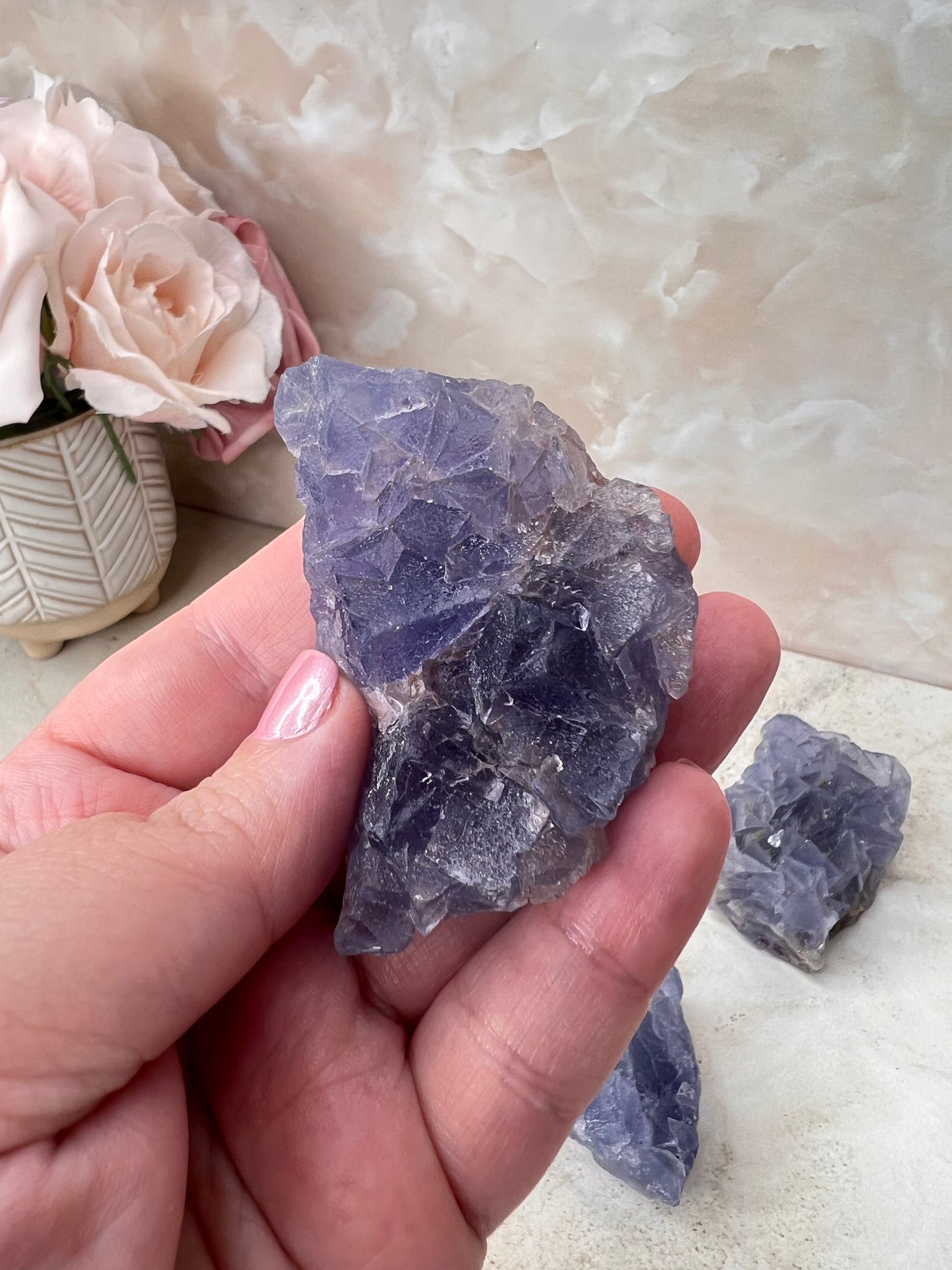 Blue/Lavender Fluorite Cluster