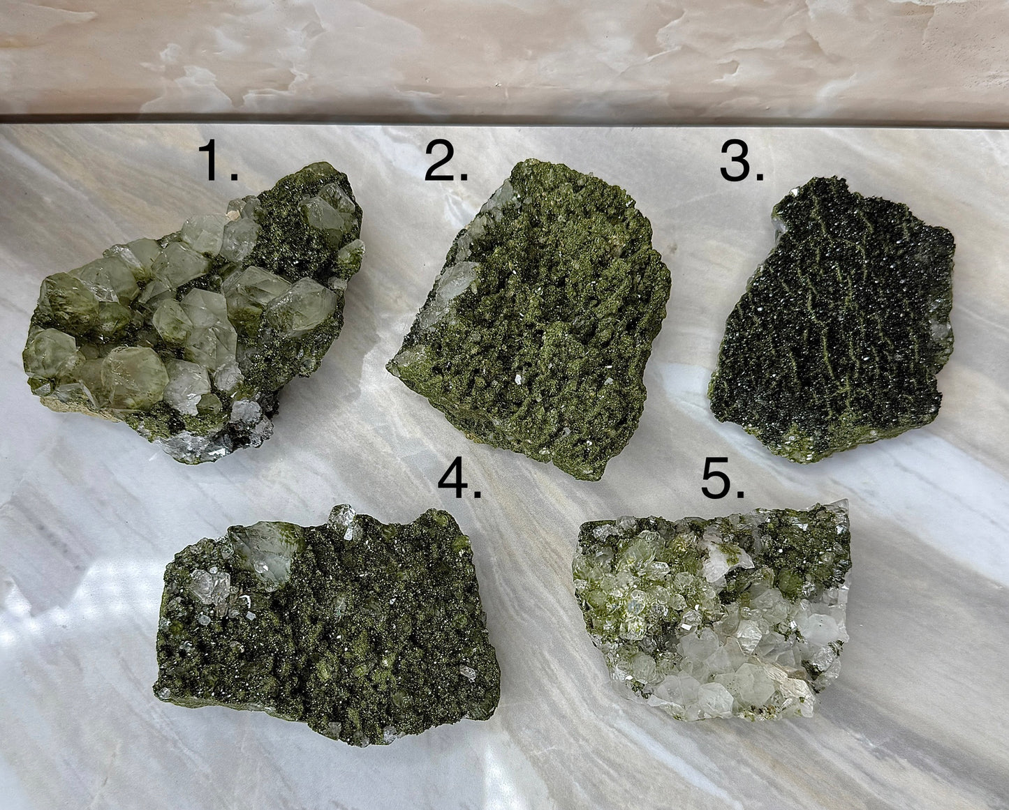 Epidote & Quartz Cluster from Turkey