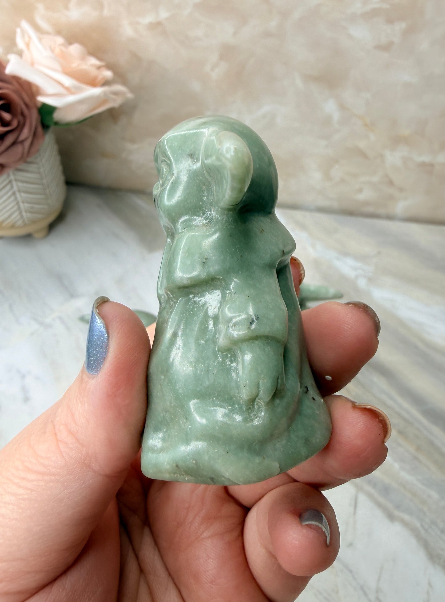 Jade Grogu Carving