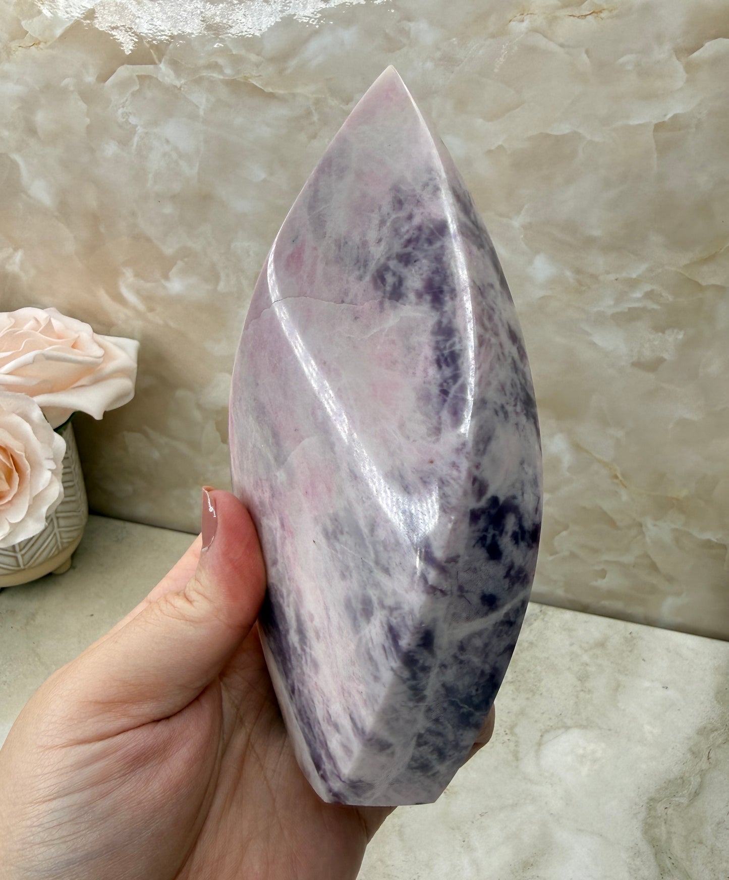 Rare Pink Sodalite Flame