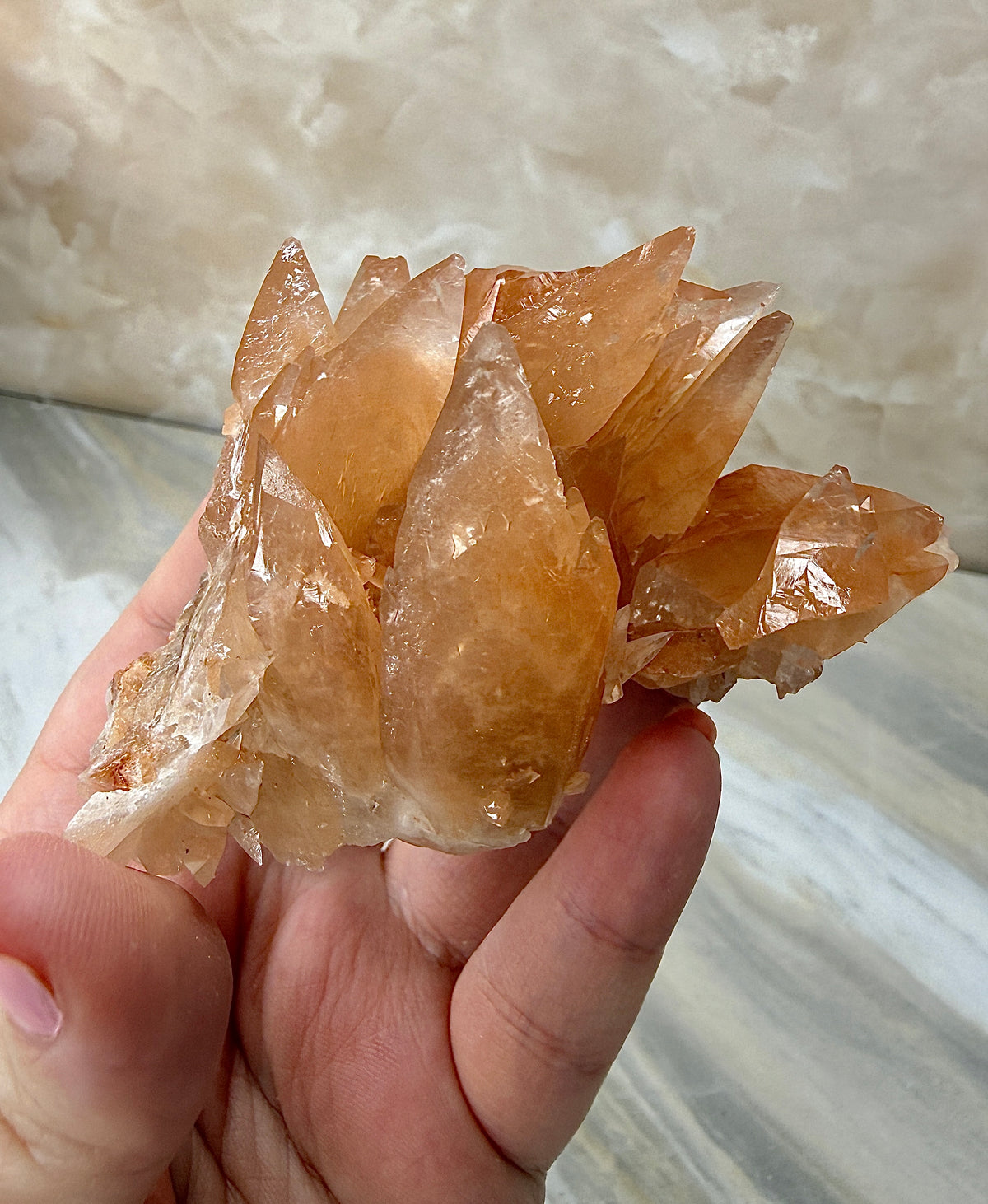 Pink/Peach Dogtooth Calcite