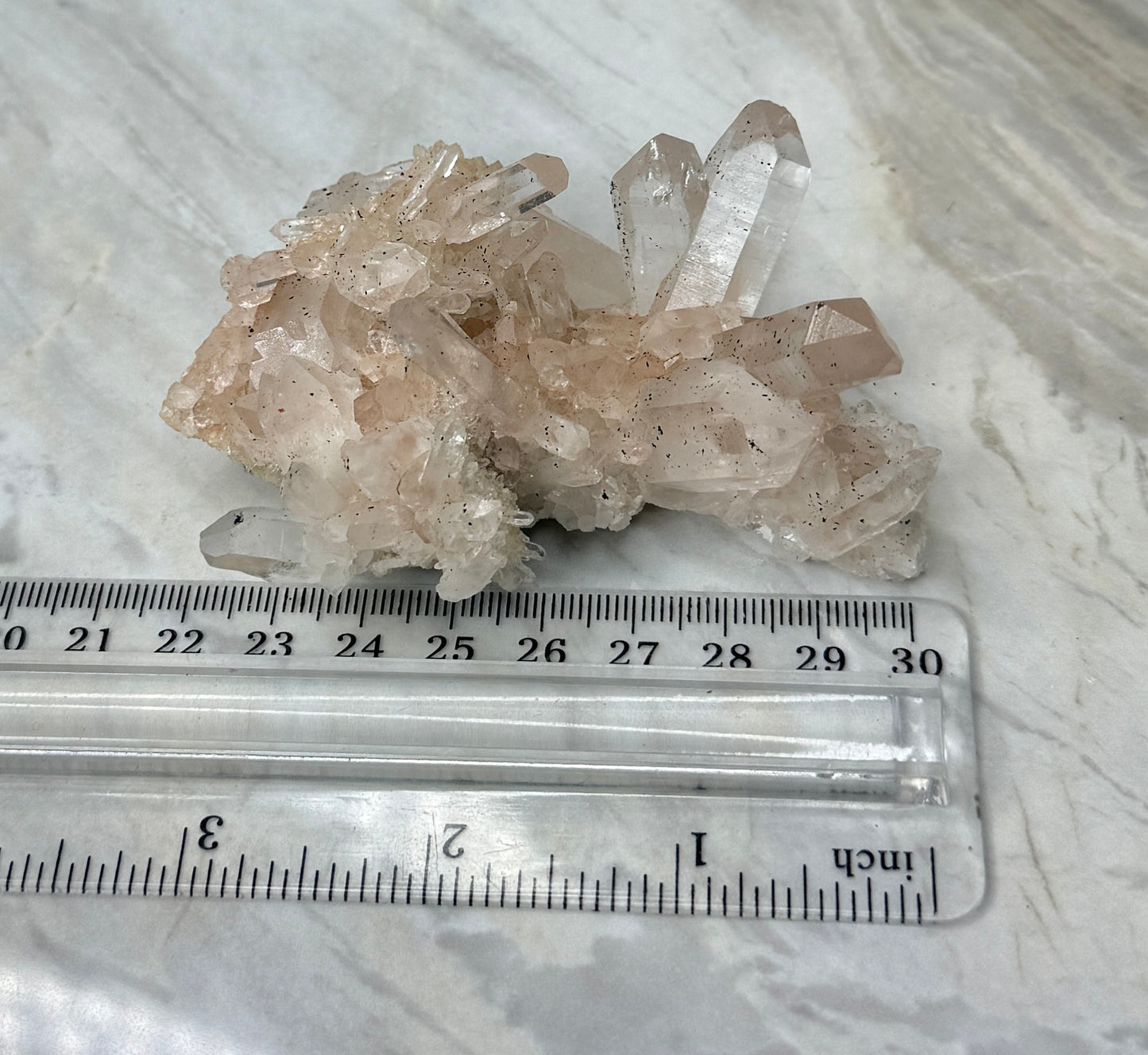 Pink Himalayan Quartz Cluster