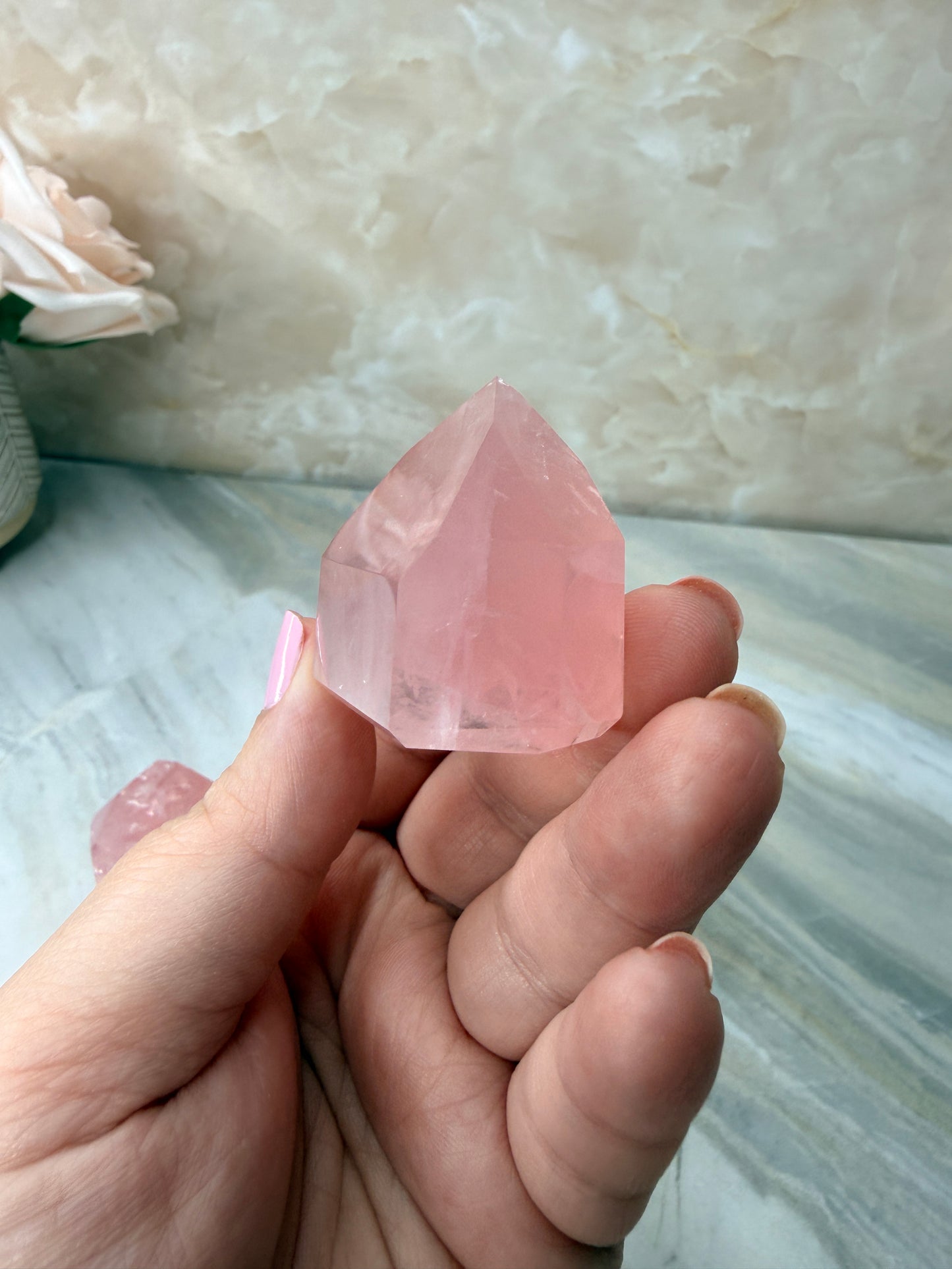 High Quality Rose Quartz Tower