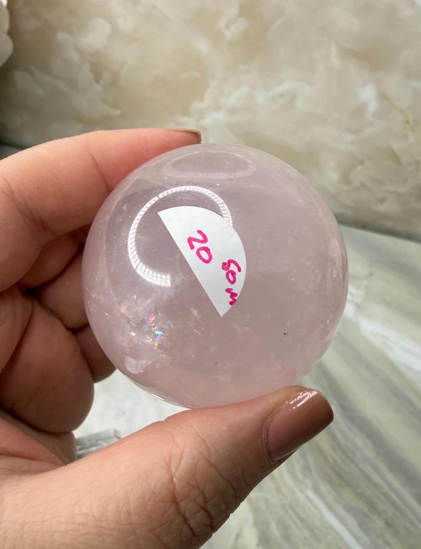 Rose Quartz Sphere 50mm