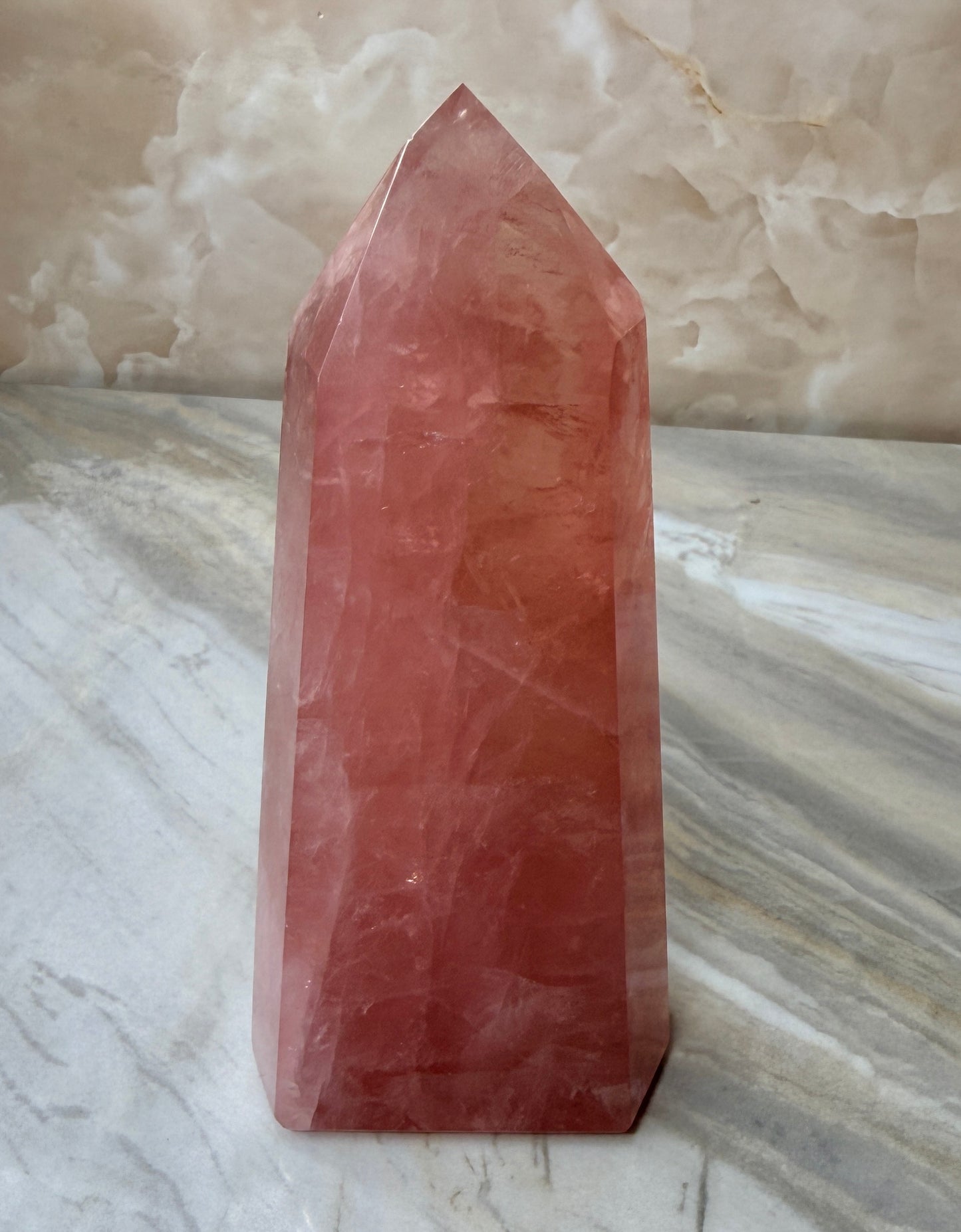 High Quality Rose Quartz Tower