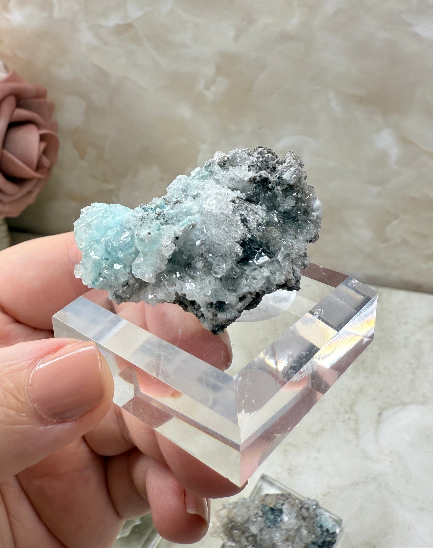 Calcite with Copper from Mexico