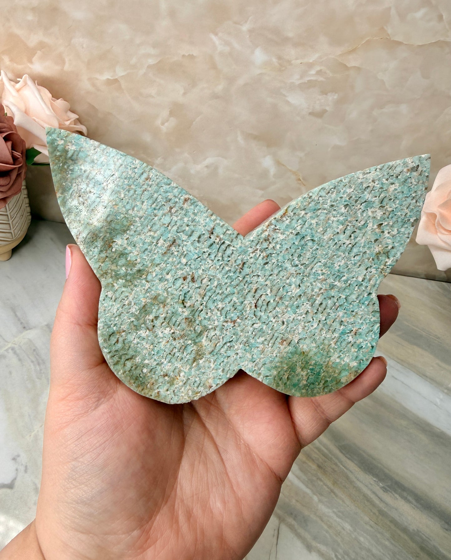Amazonite Self-standing Butterfly