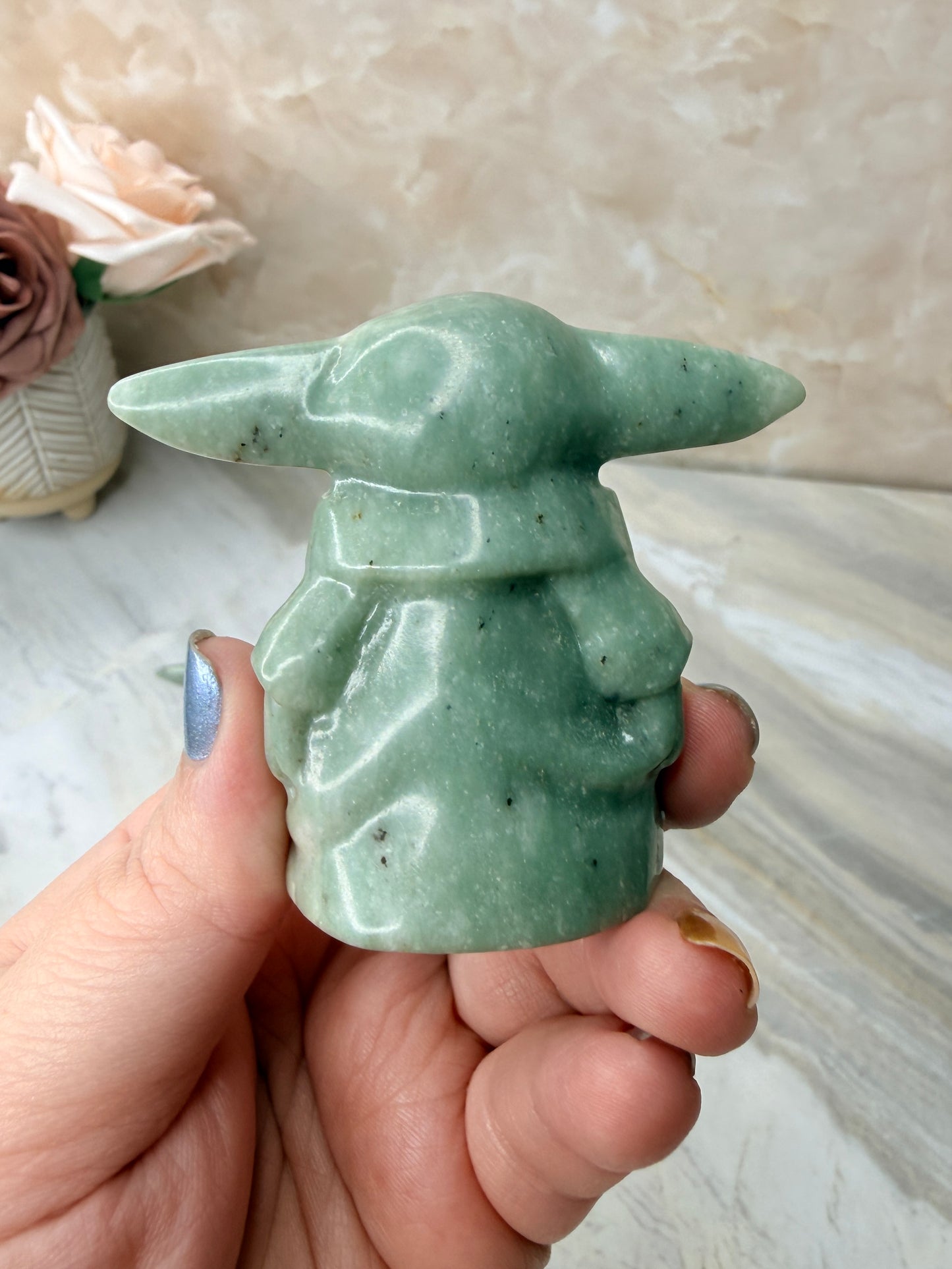 Jade Grogu Carving