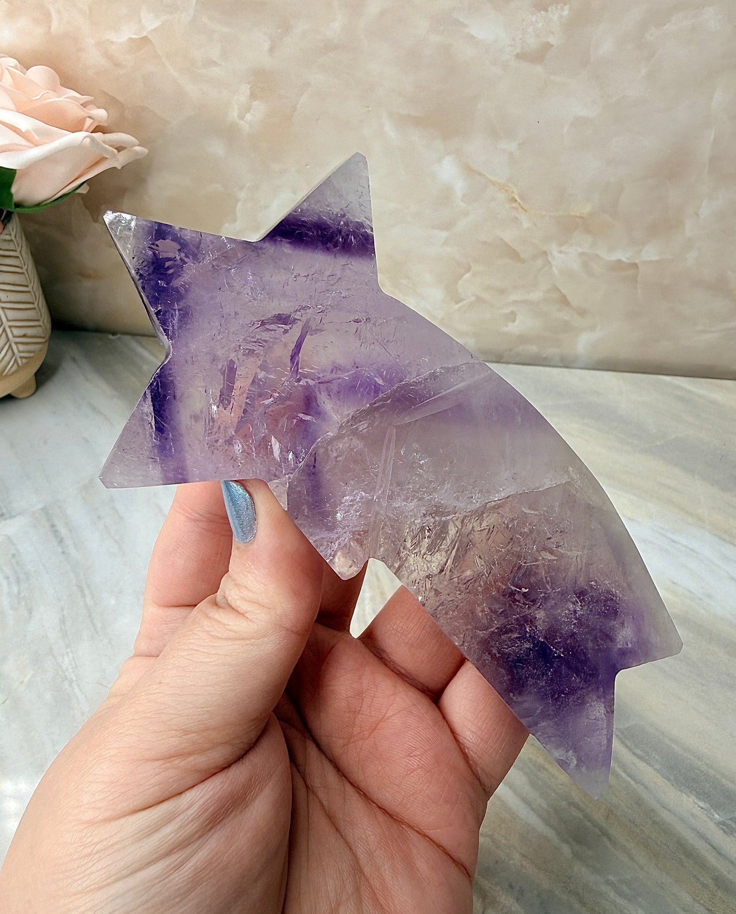 Phantom Amethyst Shooting Star from Brazil