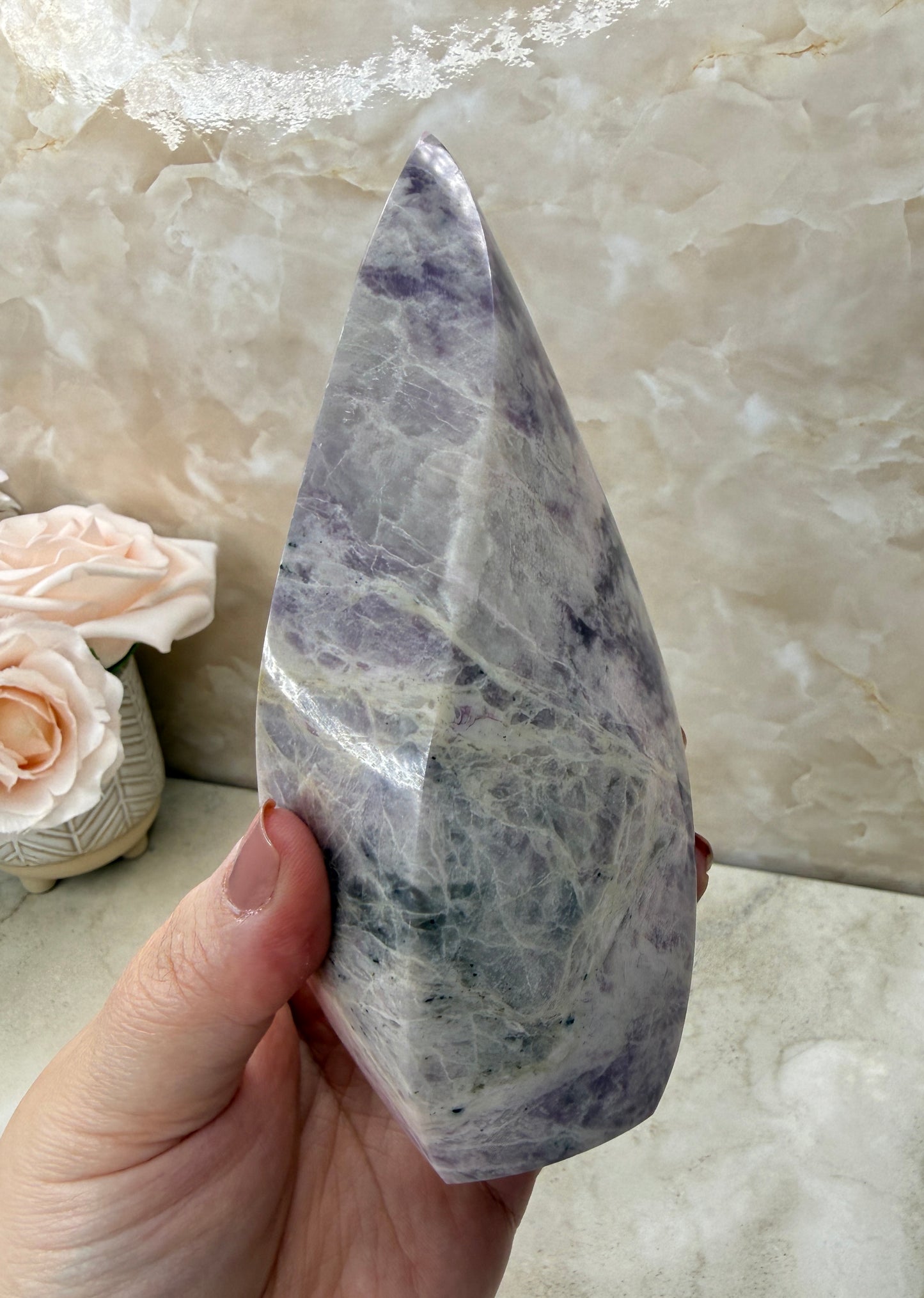 Rare Pink Sodalite Flame