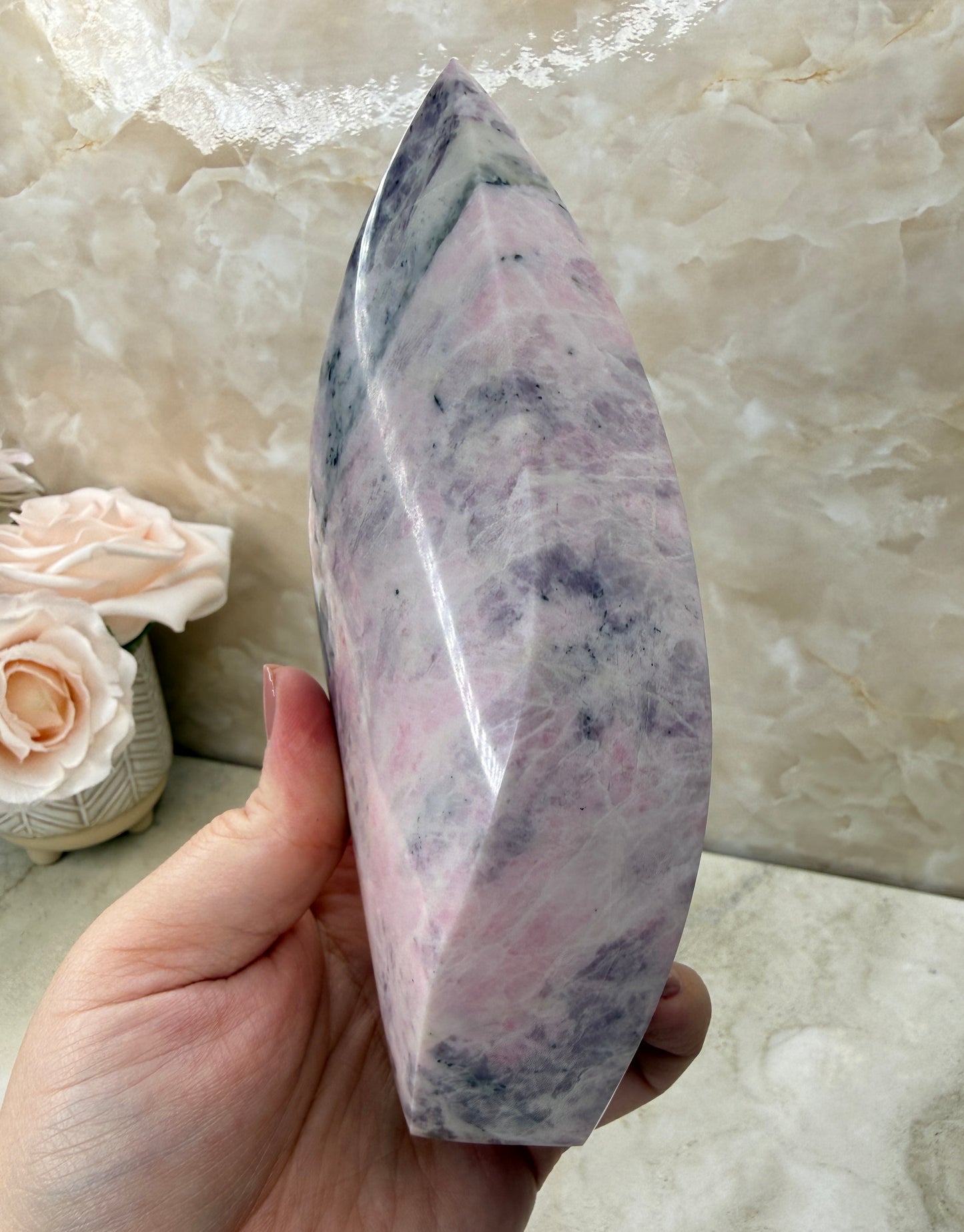Rare Pink Sodalite Flame