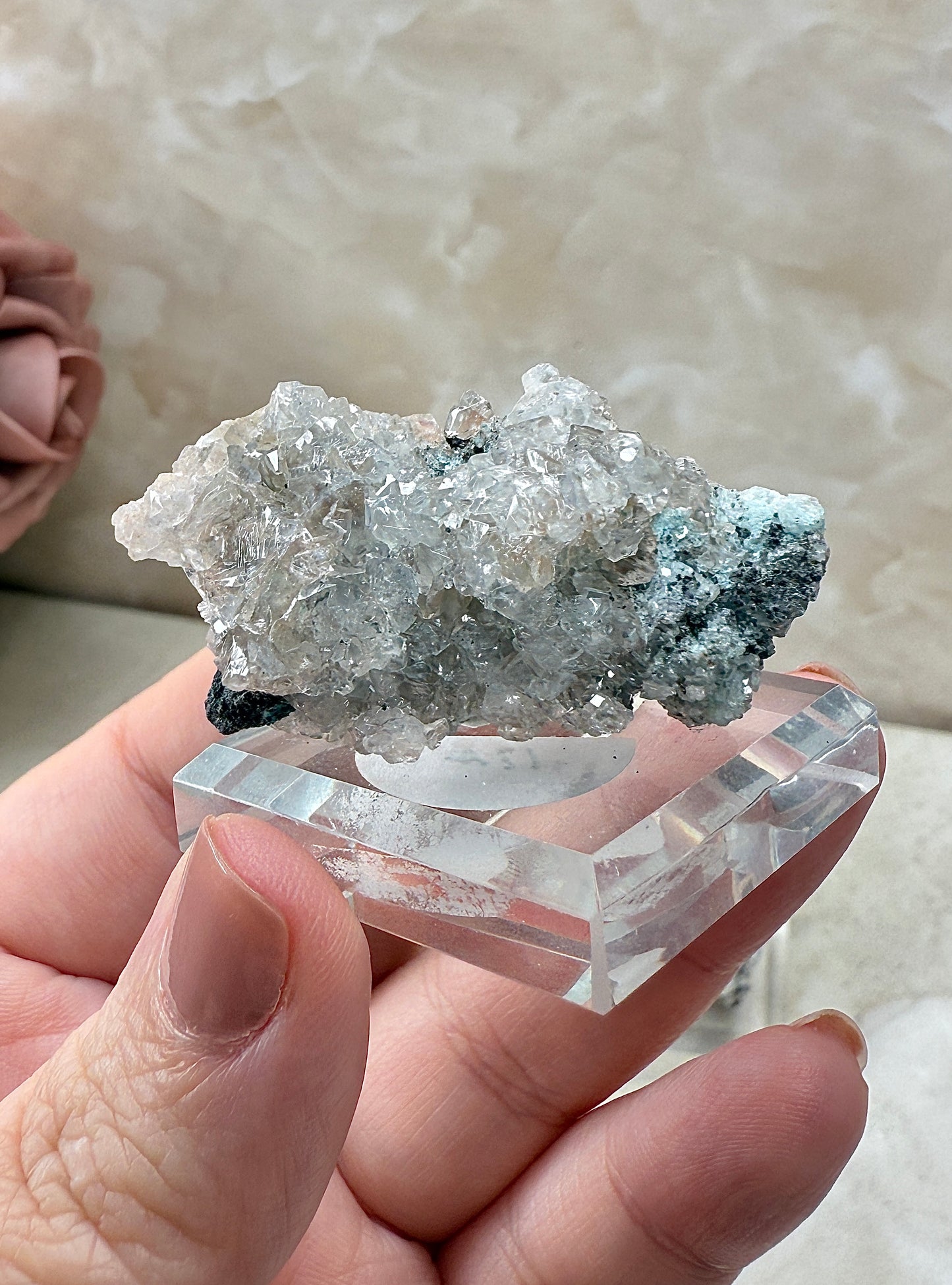 Calcite with Copper from Mexico