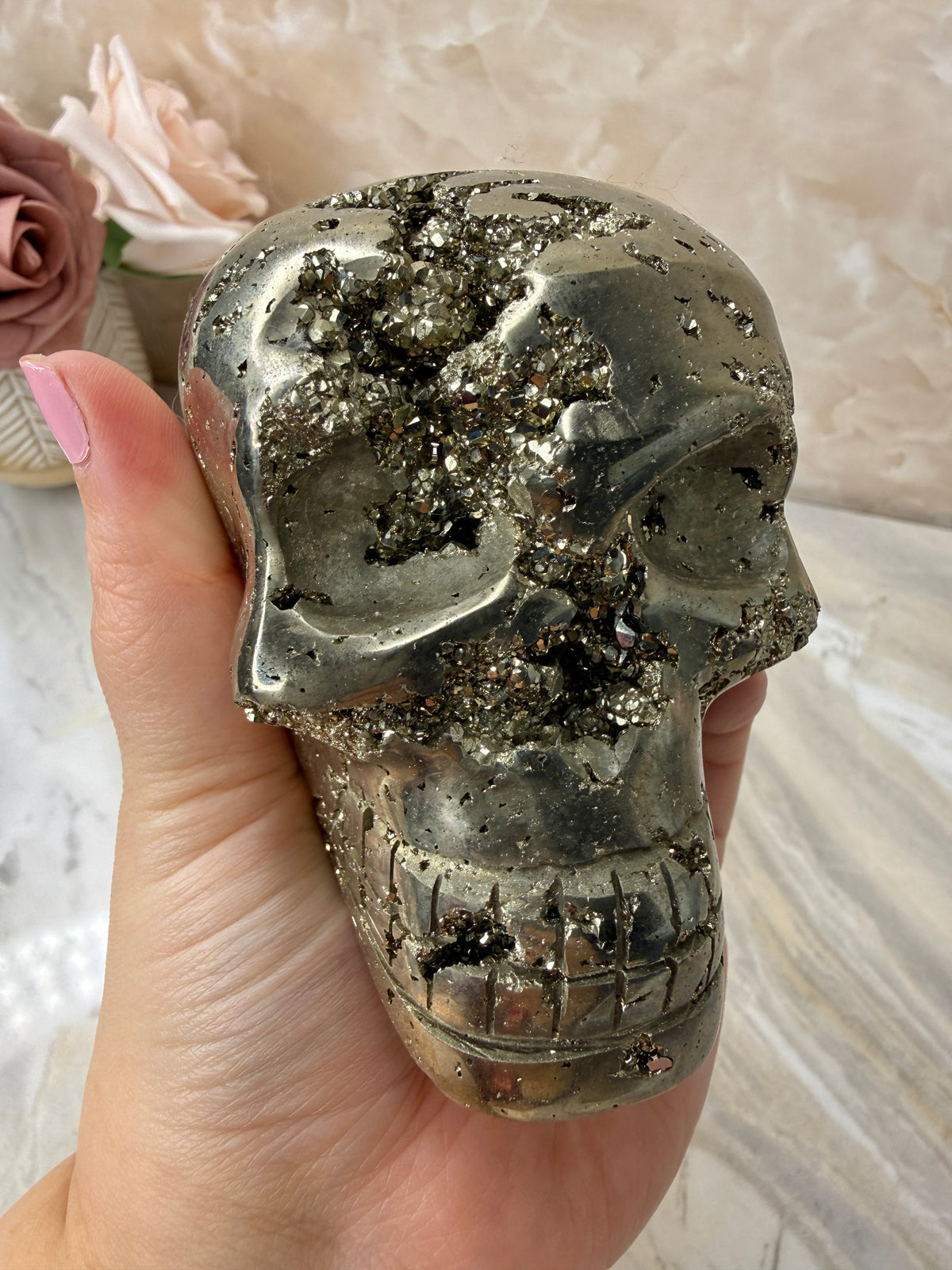 Pyrite Skull