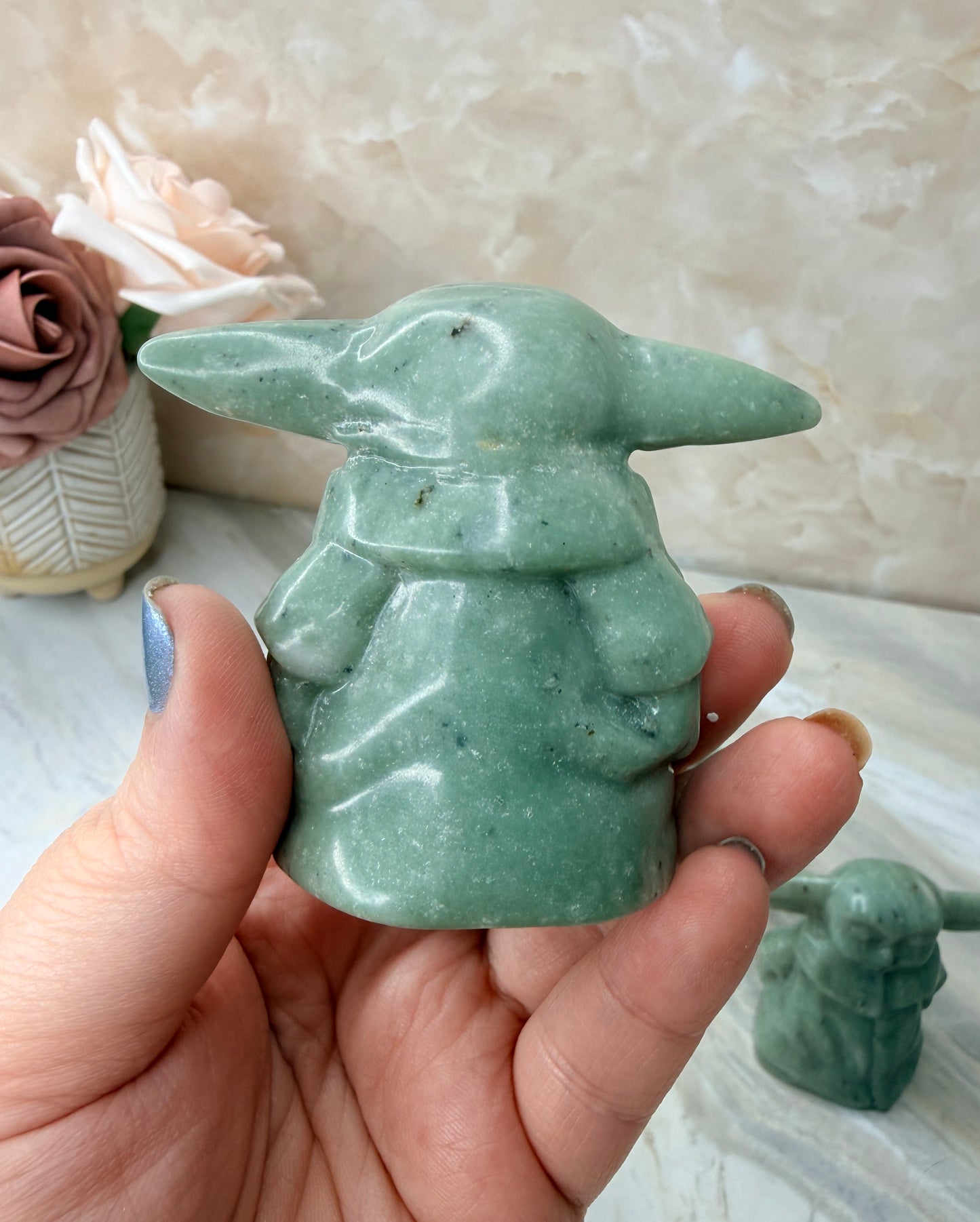 Jade Grogu Carving