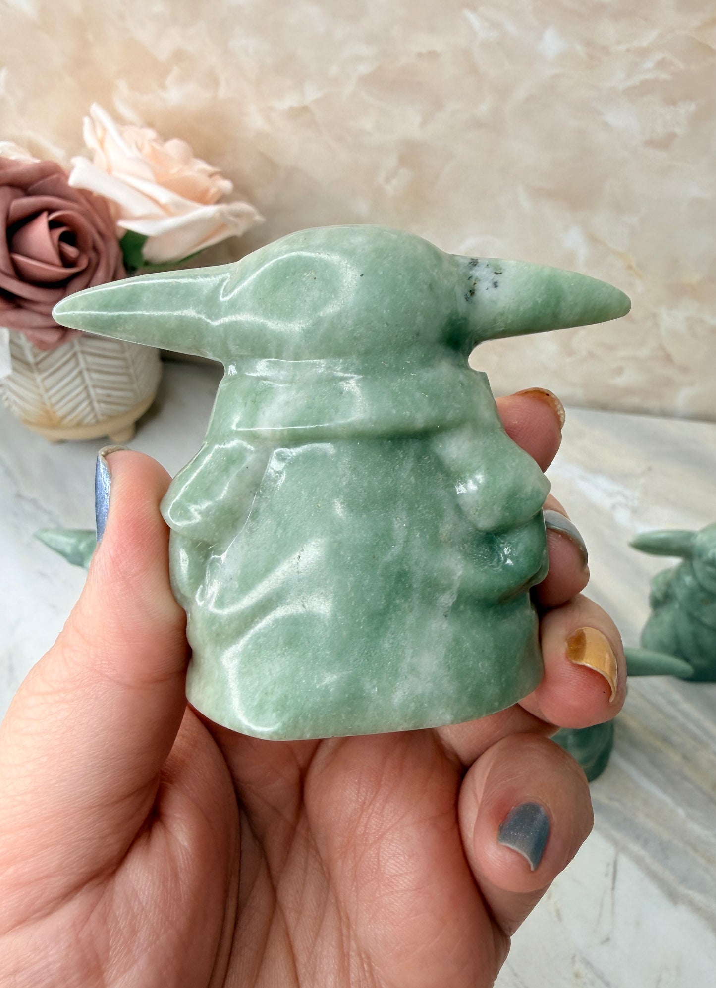 Jade Grogu Carving